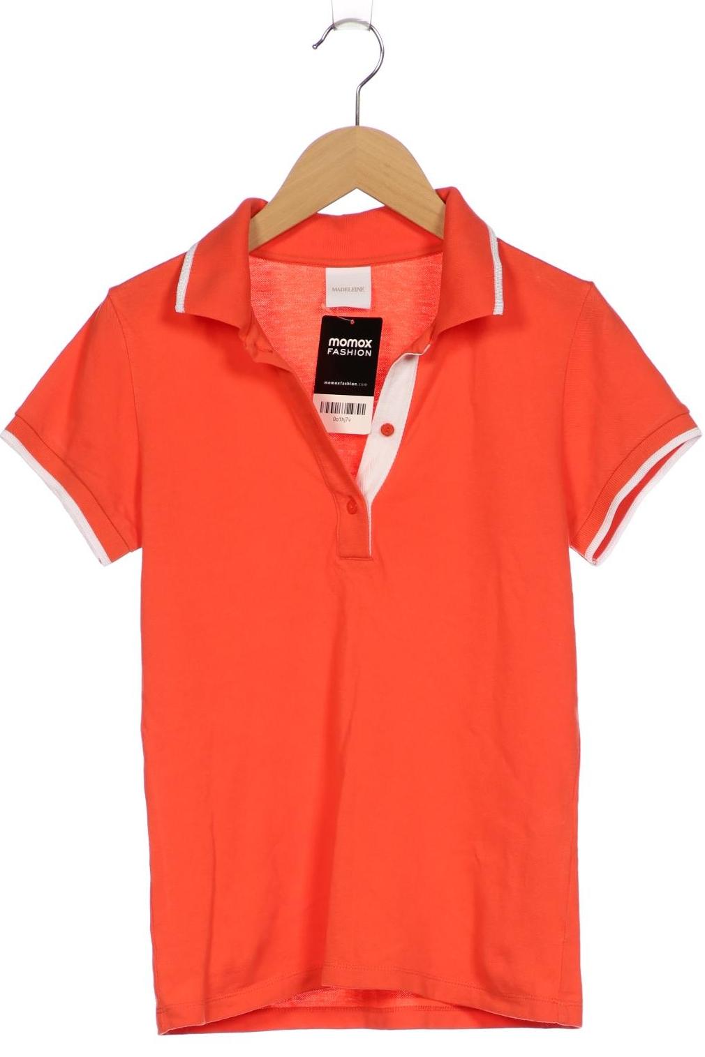 Thumbnail - Madeleine Damen Poloshirt, orange, Gr. 34
