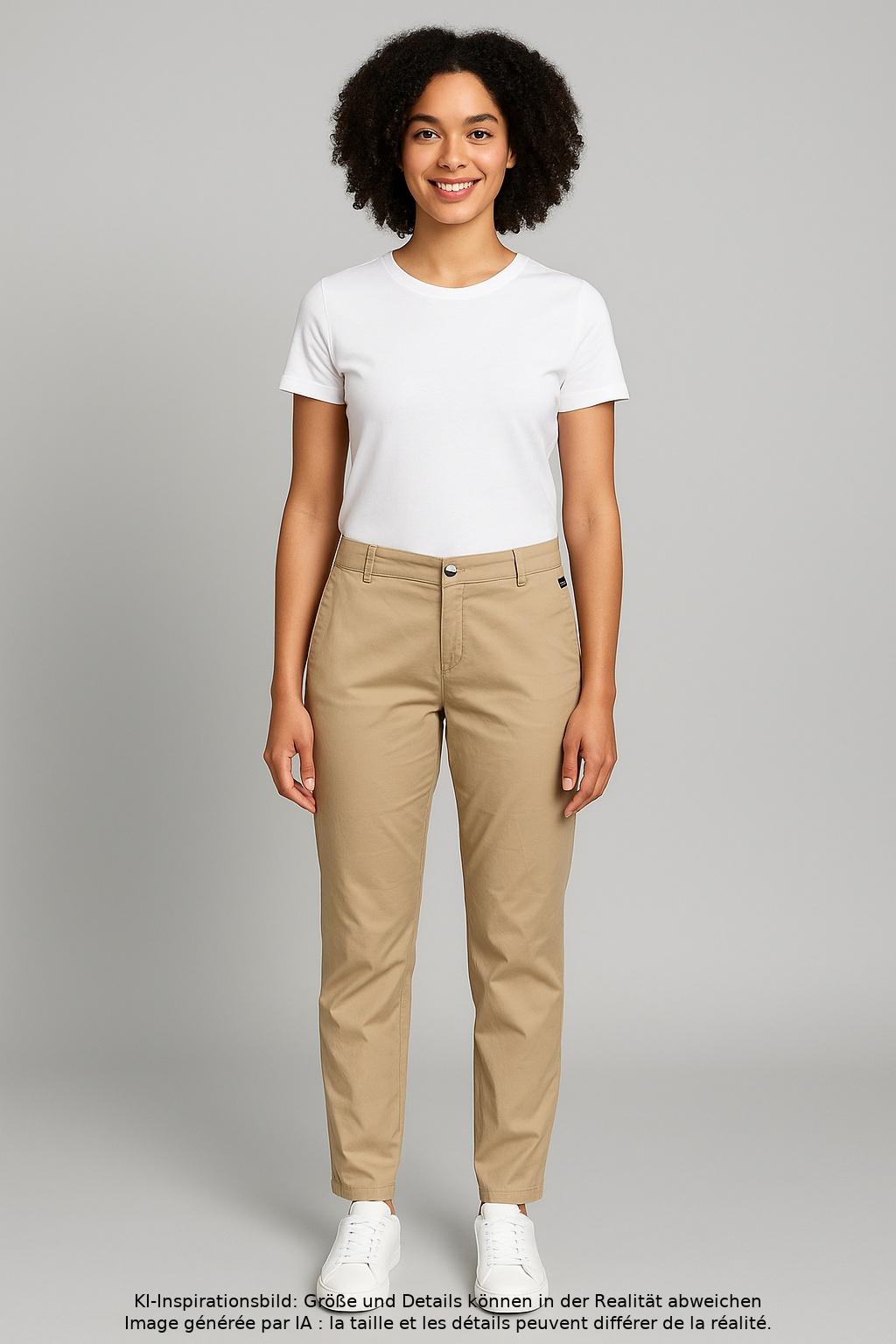

Madeleine Damen Stoffhose, beige, Gr. 42