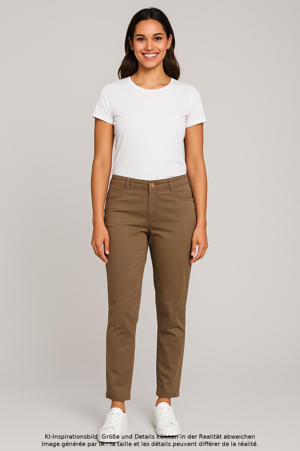 

Madeleine Damen Stoffhose, braun, Gr. 42