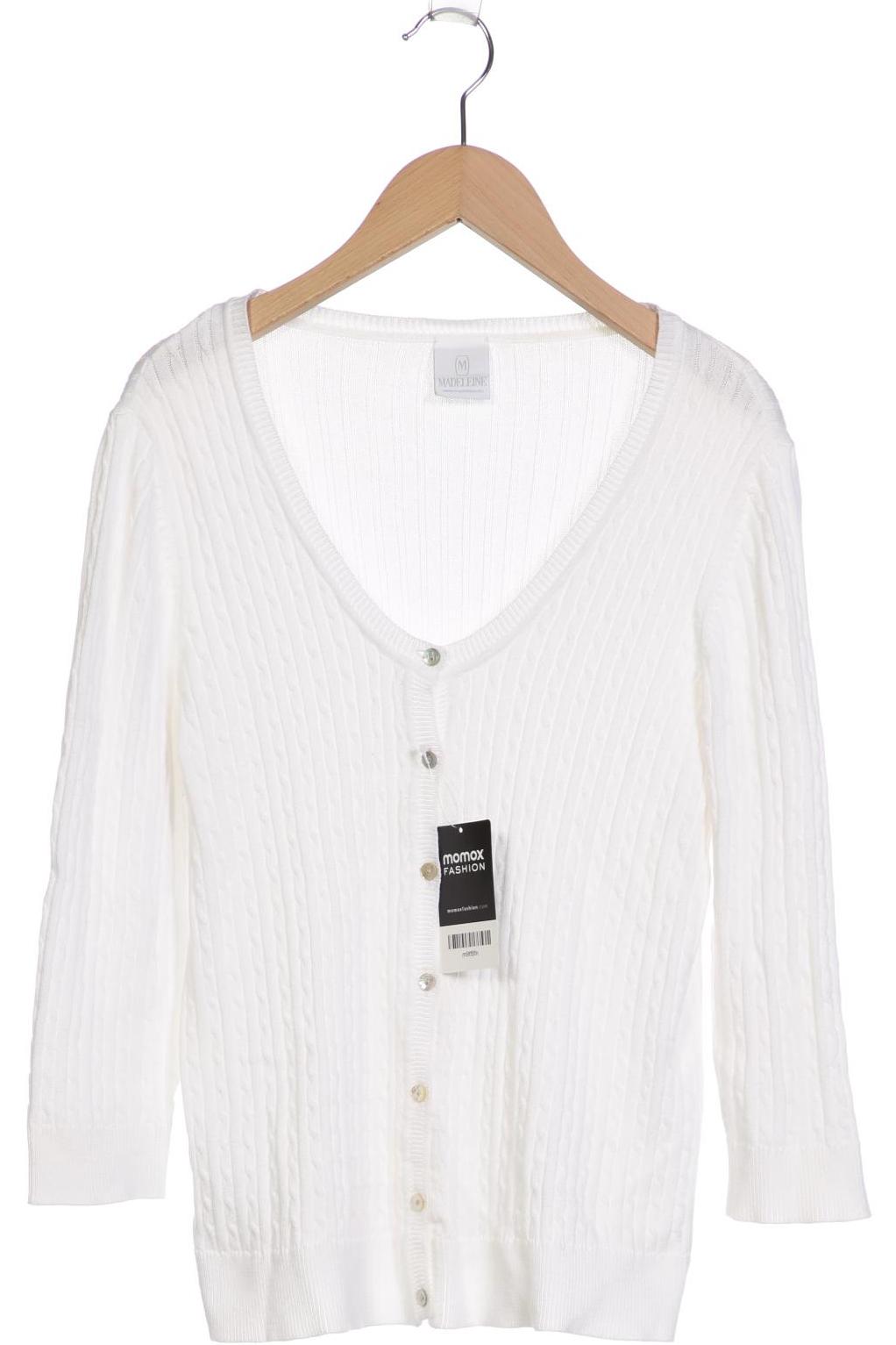 

Madeleine Damen Strickjacke, weiß, Gr. 40