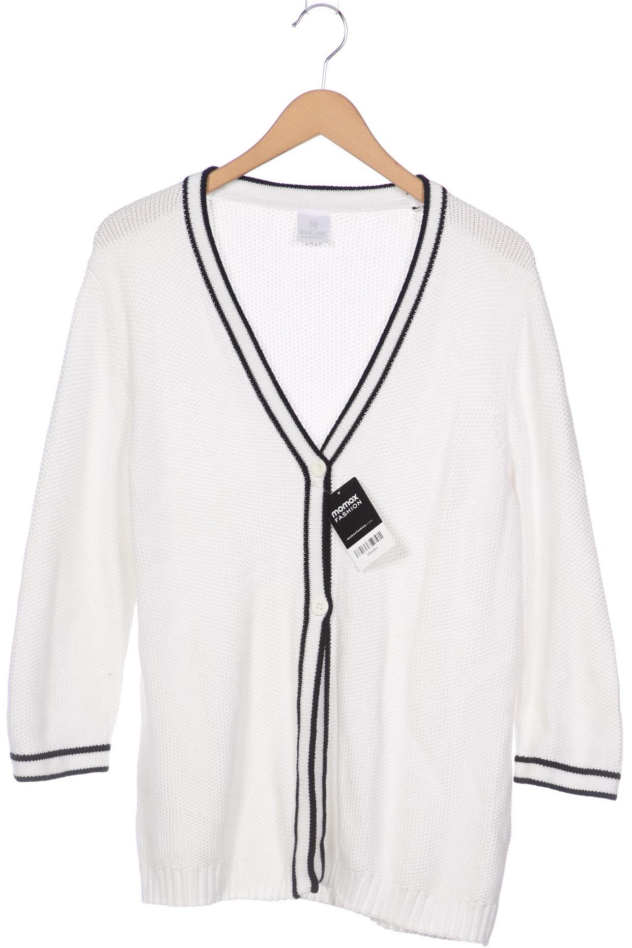 

Madeleine Damen Strickjacke, weiß, Gr. 42
