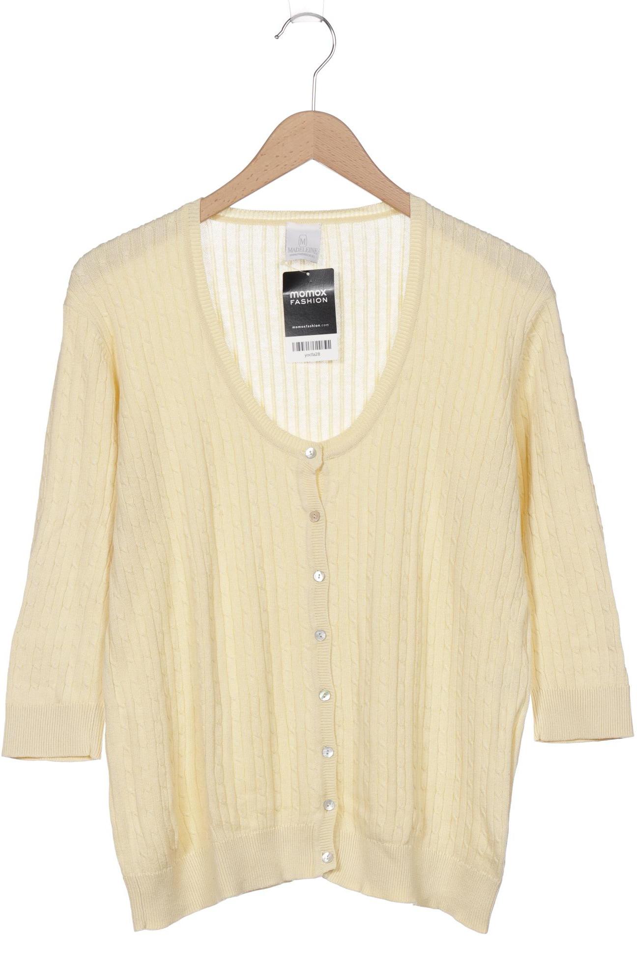 

Madeleine Damen Strickjacke, gelb, Gr. 44