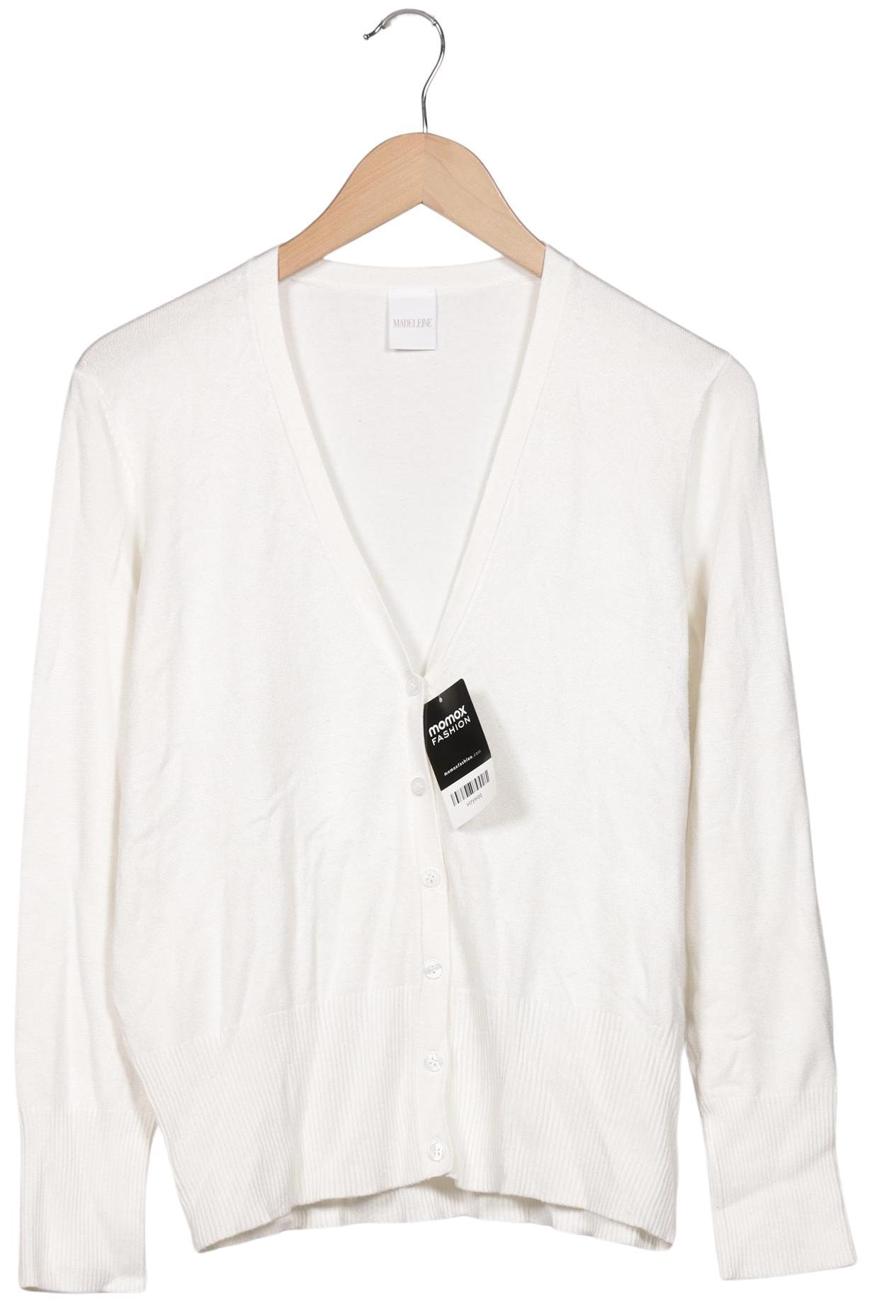 

Madeleine Damen Strickjacke, weiß, Gr. 42