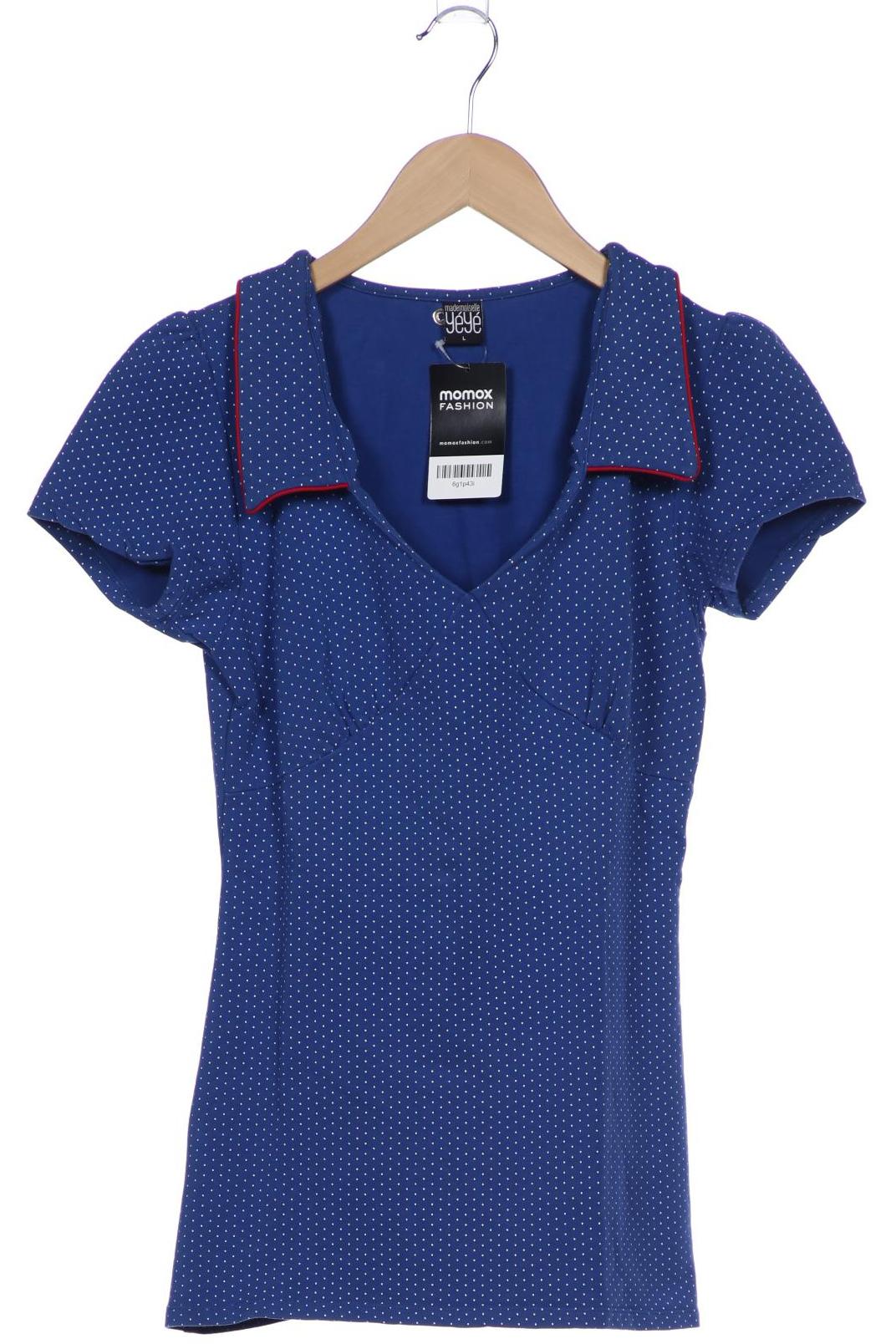 

Mademoiselle YeYe Damen T-Shirt, blau, Gr. 42