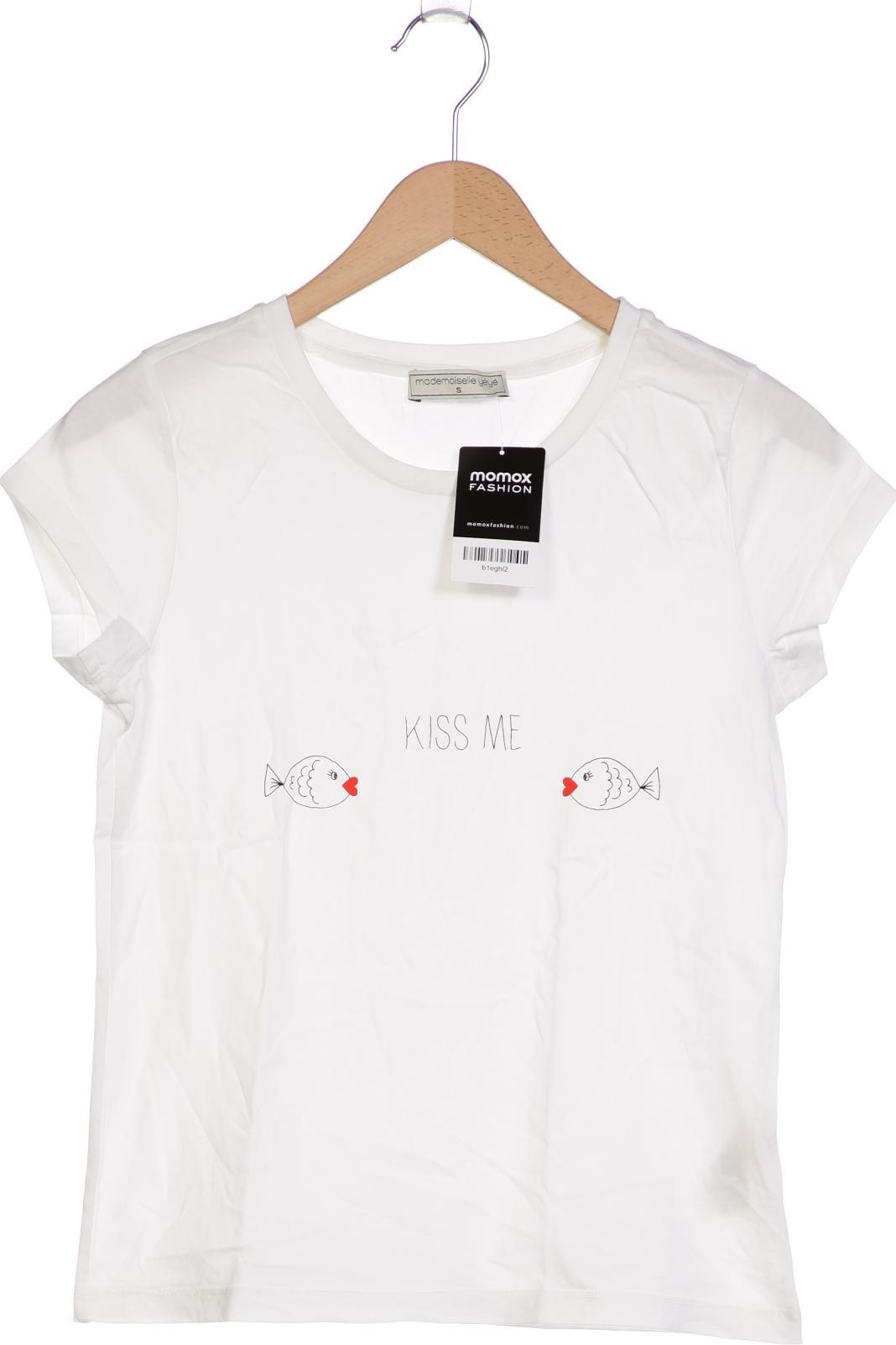 

Mademoiselle YeYe Damen T-Shirt, weiß, Gr. 36
