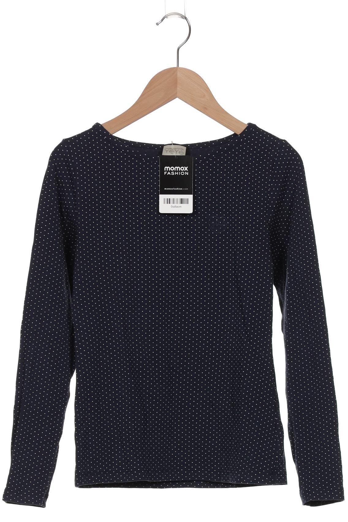 

Mademoiselle YeYe Damen Langarmshirt, marineblau, Gr. 34