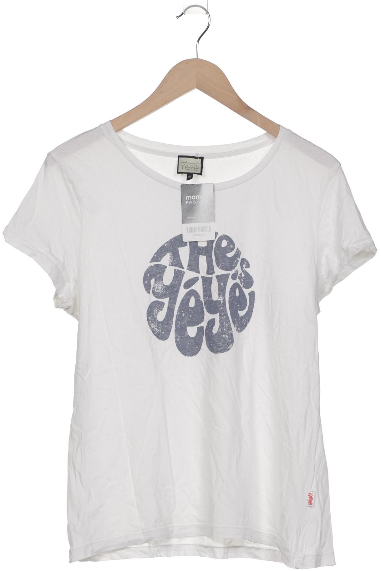 

Mademoiselle YeYe Damen T-Shirt, weiß, Gr. 46