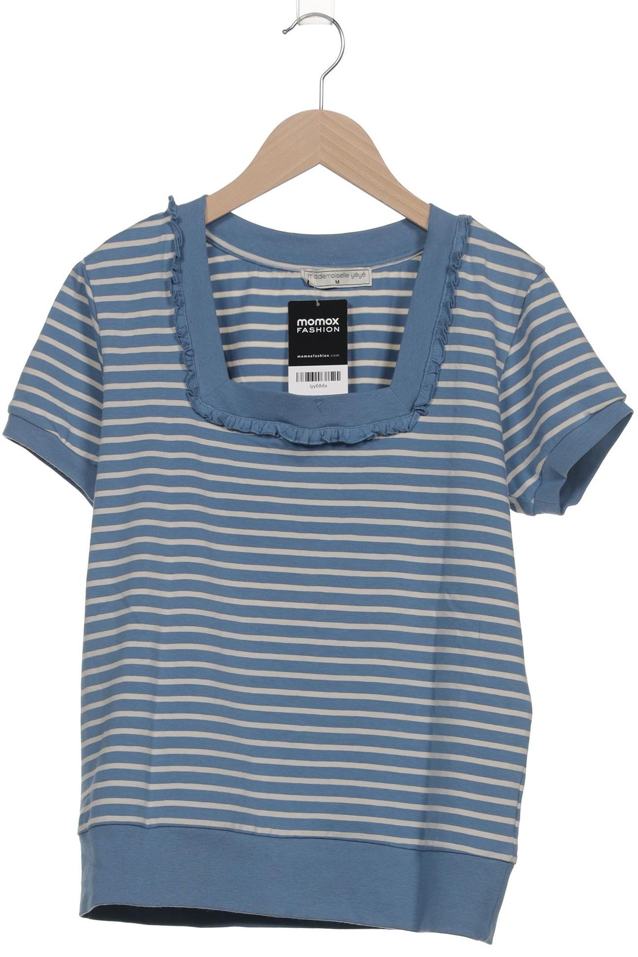 

Mademoiselle YeYe Damen T-Shirt, blau, Gr. 38