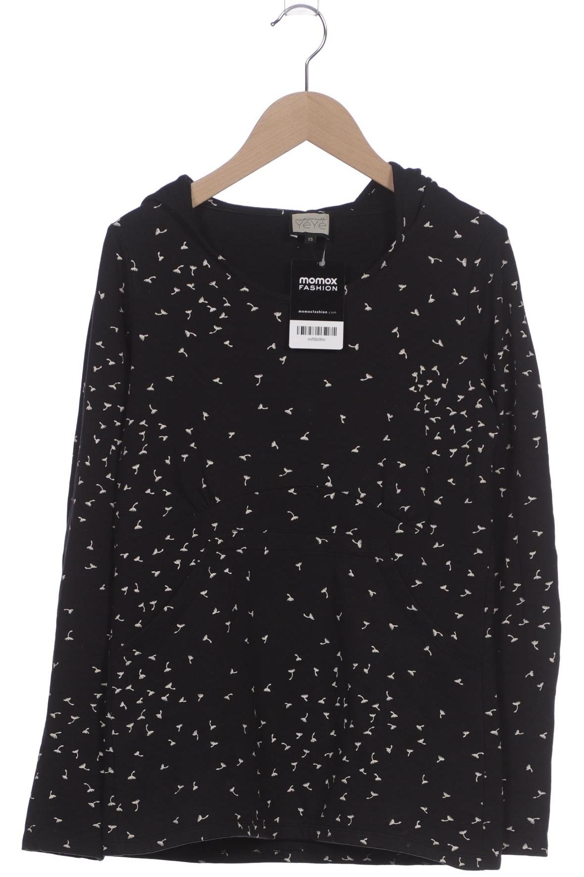 

Mademoiselle YeYe Damen Kapuzenpullover, schwarz, Gr. 34