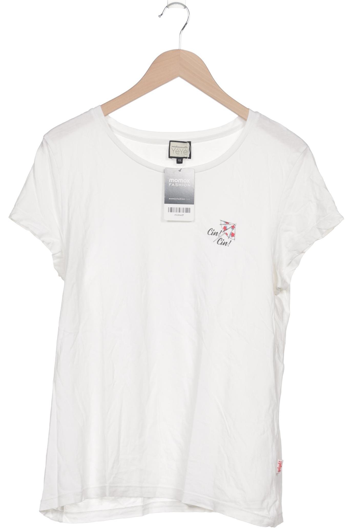 

Mademoiselle YeYe Damen T-Shirt, weiß, Gr. 46