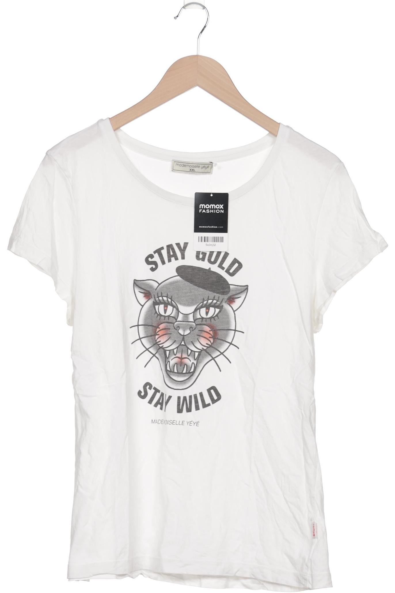 

Mademoiselle YeYe Damen T-Shirt, weiß, Gr. 46