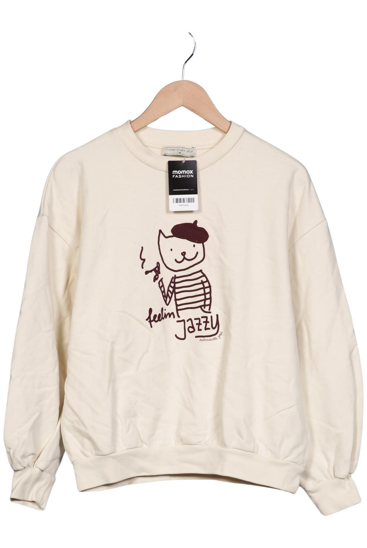 

Mademoiselle YeYe Damen Sweatshirt, cremeweiß, Gr. 38