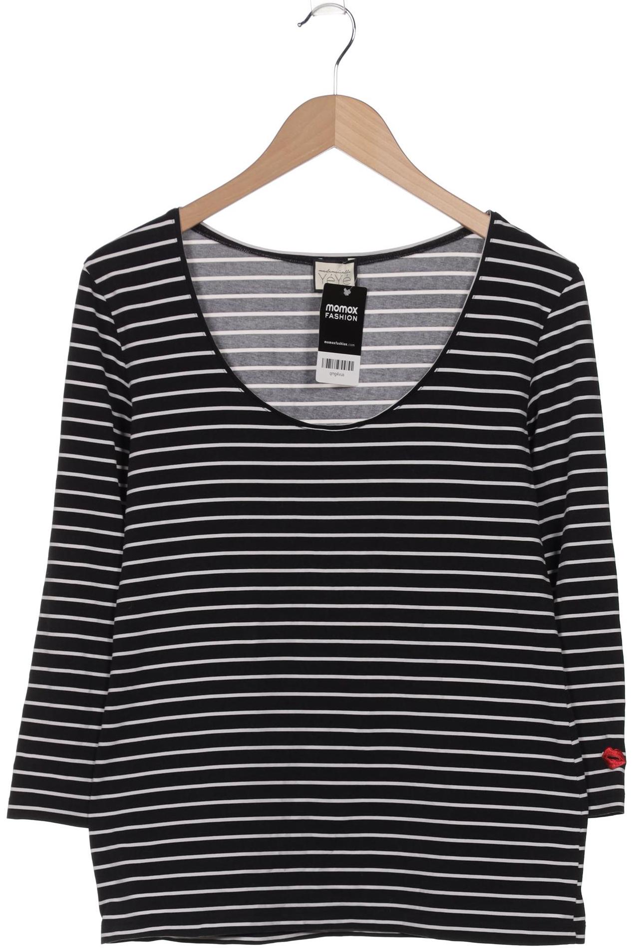 

Mademoiselle YeYe Damen Langarmshirt, schwarz, Gr. 42