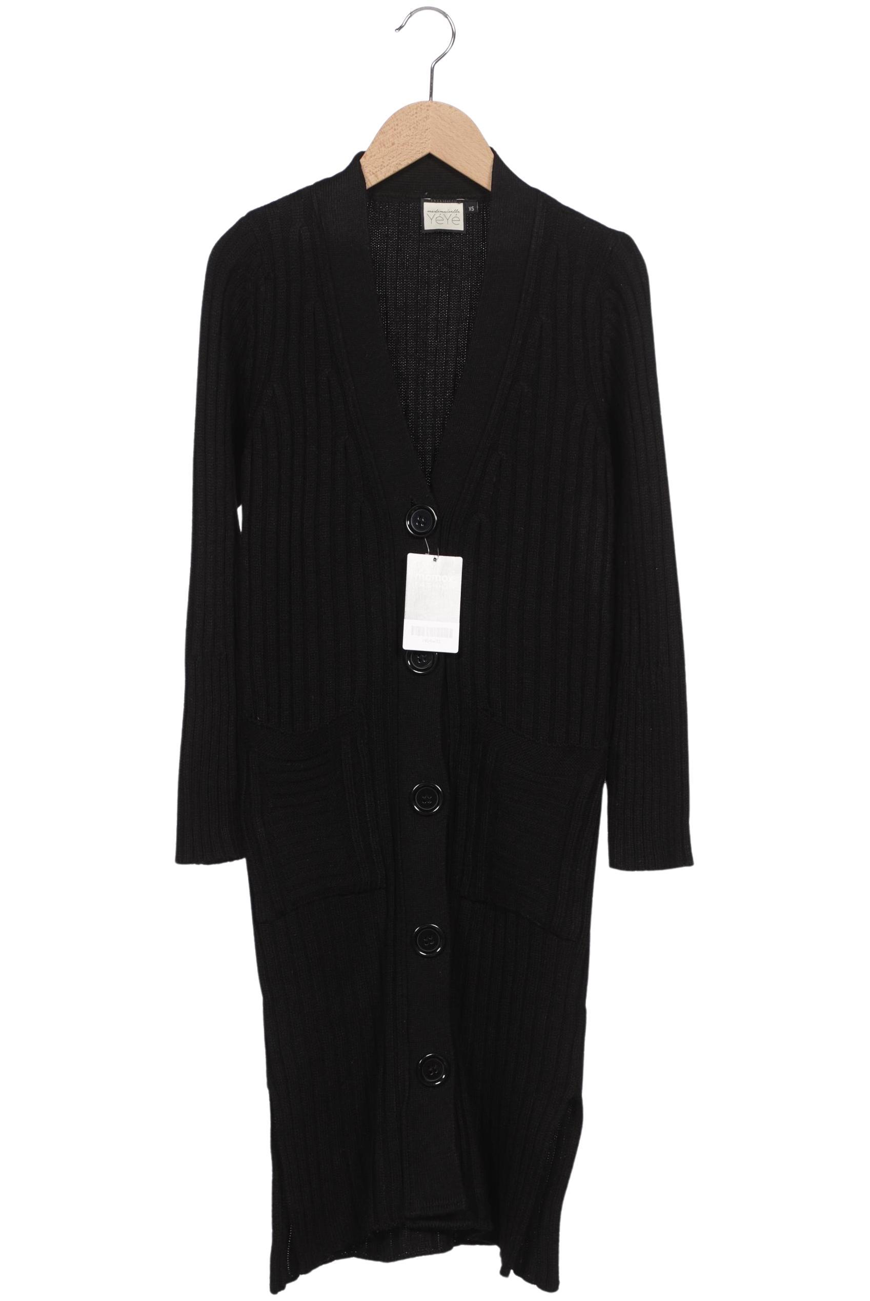 

Mademoiselle YeYe Damen Strickjacke, schwarz, Gr. 34