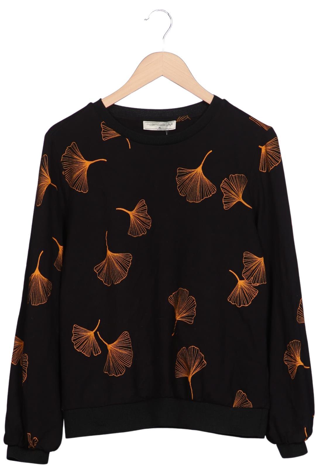 

Mademoiselle YeYe Damen Sweatshirt, schwarz, Gr. 44