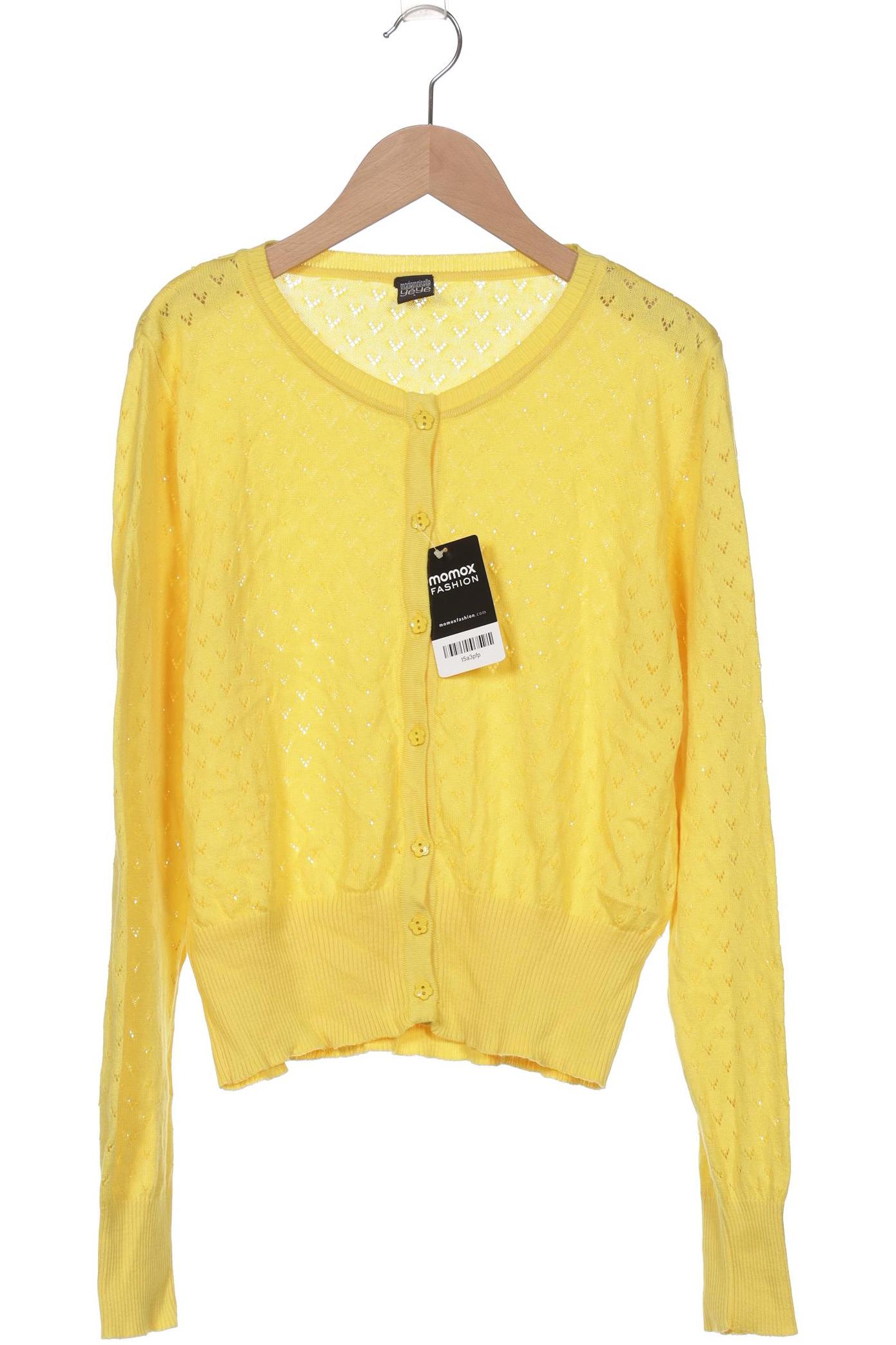 

Mademoiselle YeYe Damen Strickjacke, gelb, Gr. 42