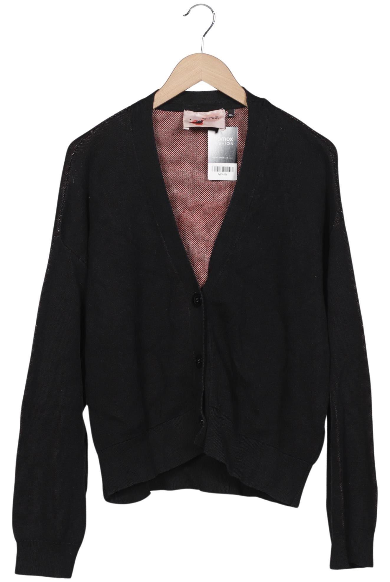 

Mademoiselle YeYe Damen Strickjacke, schwarz, Gr. 46