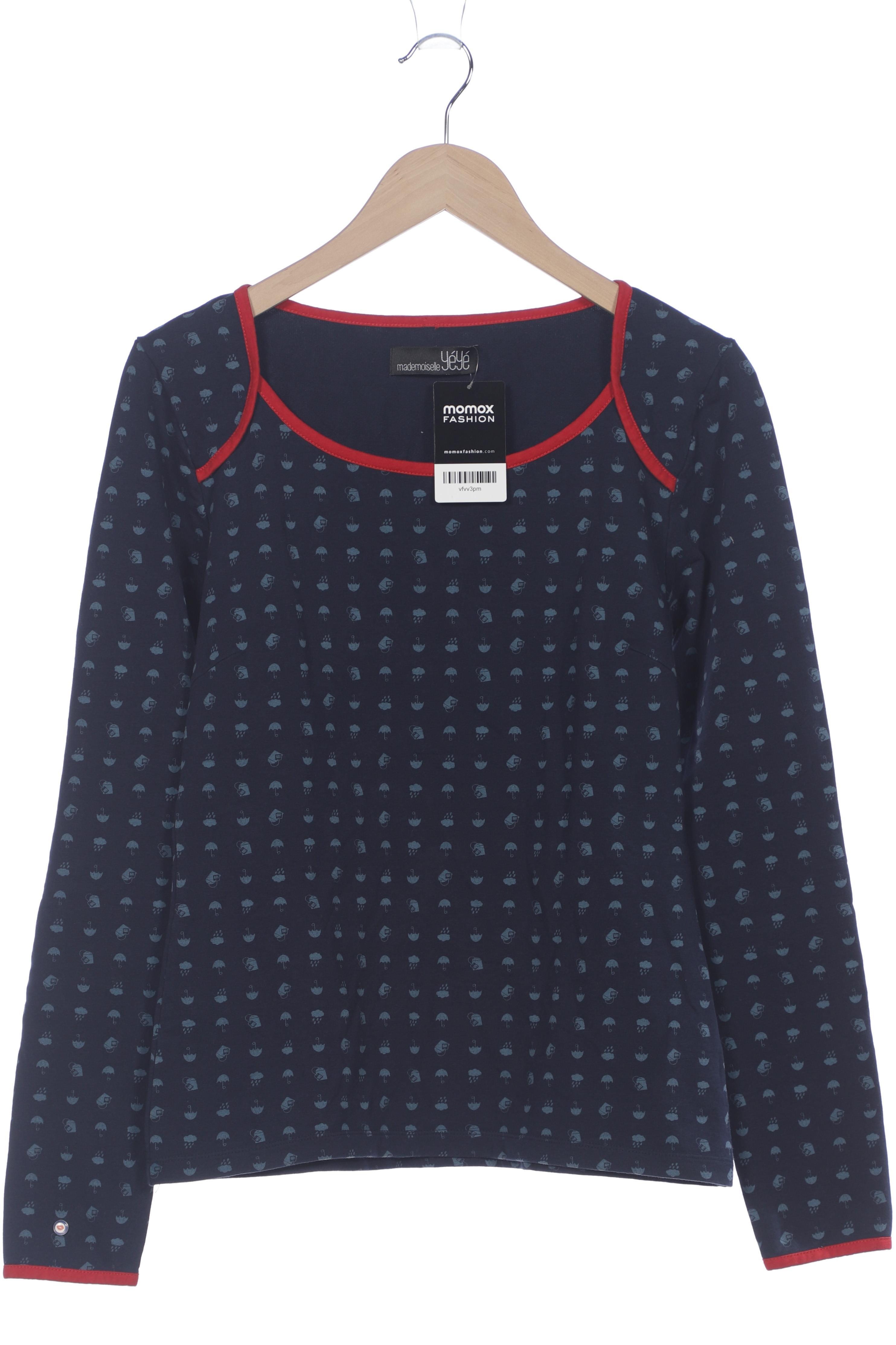 

Mademoiselle YeYe Damen Langarmshirt, marineblau, Gr. 44