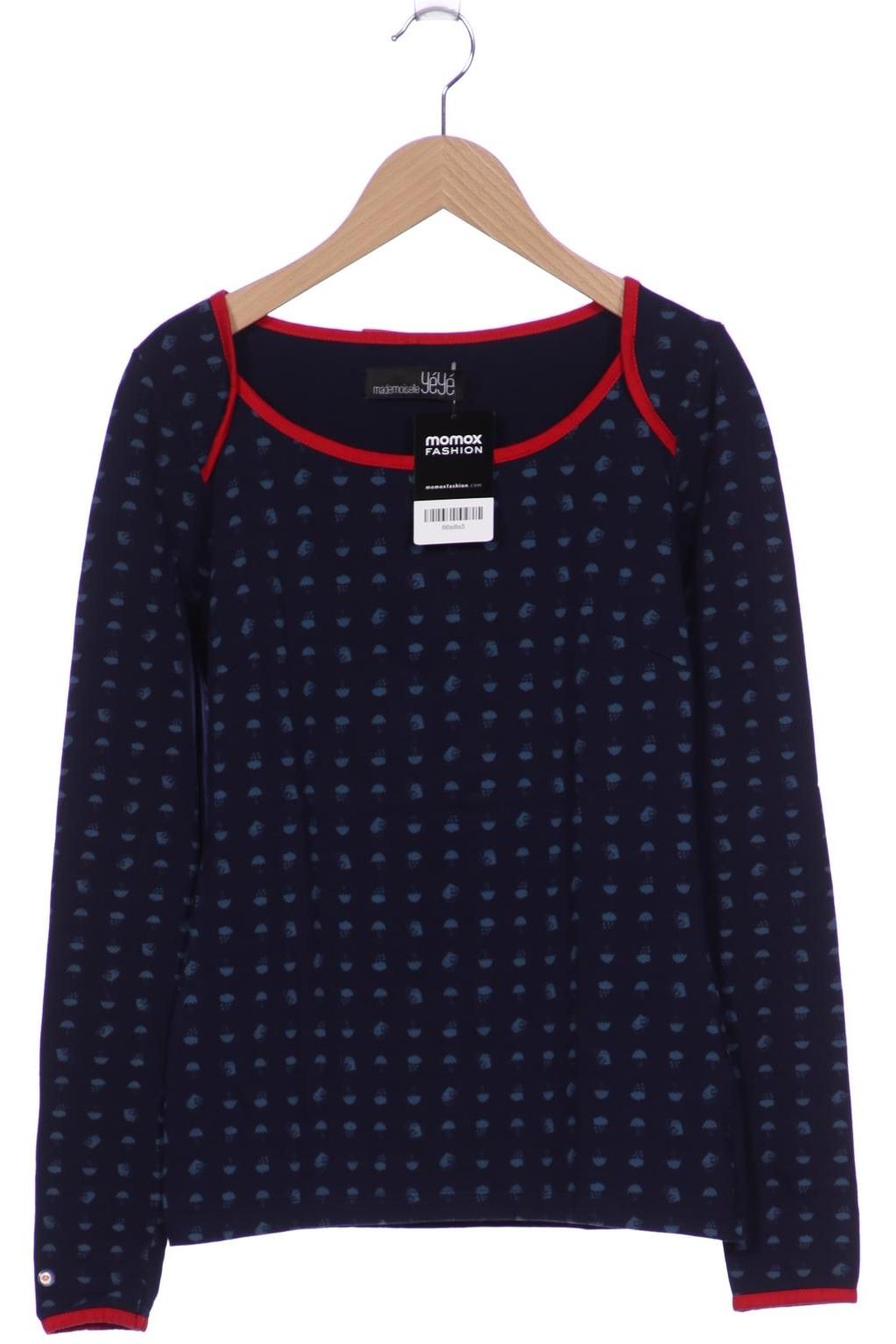 

Mademoiselle YeYe Damen Langarmshirt, marineblau, Gr. 36