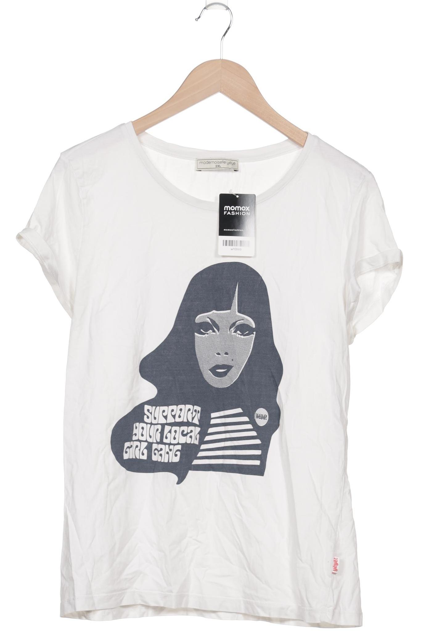 

Mademoiselle YeYe Damen T-Shirt, weiß, Gr. 46