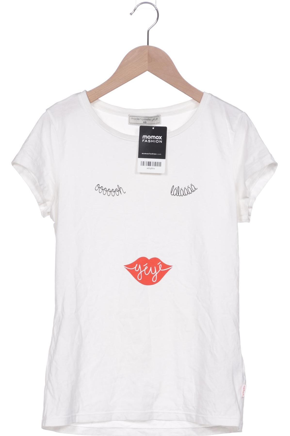 

Mademoiselle YeYe Damen T-Shirt, weiß, Gr. 34