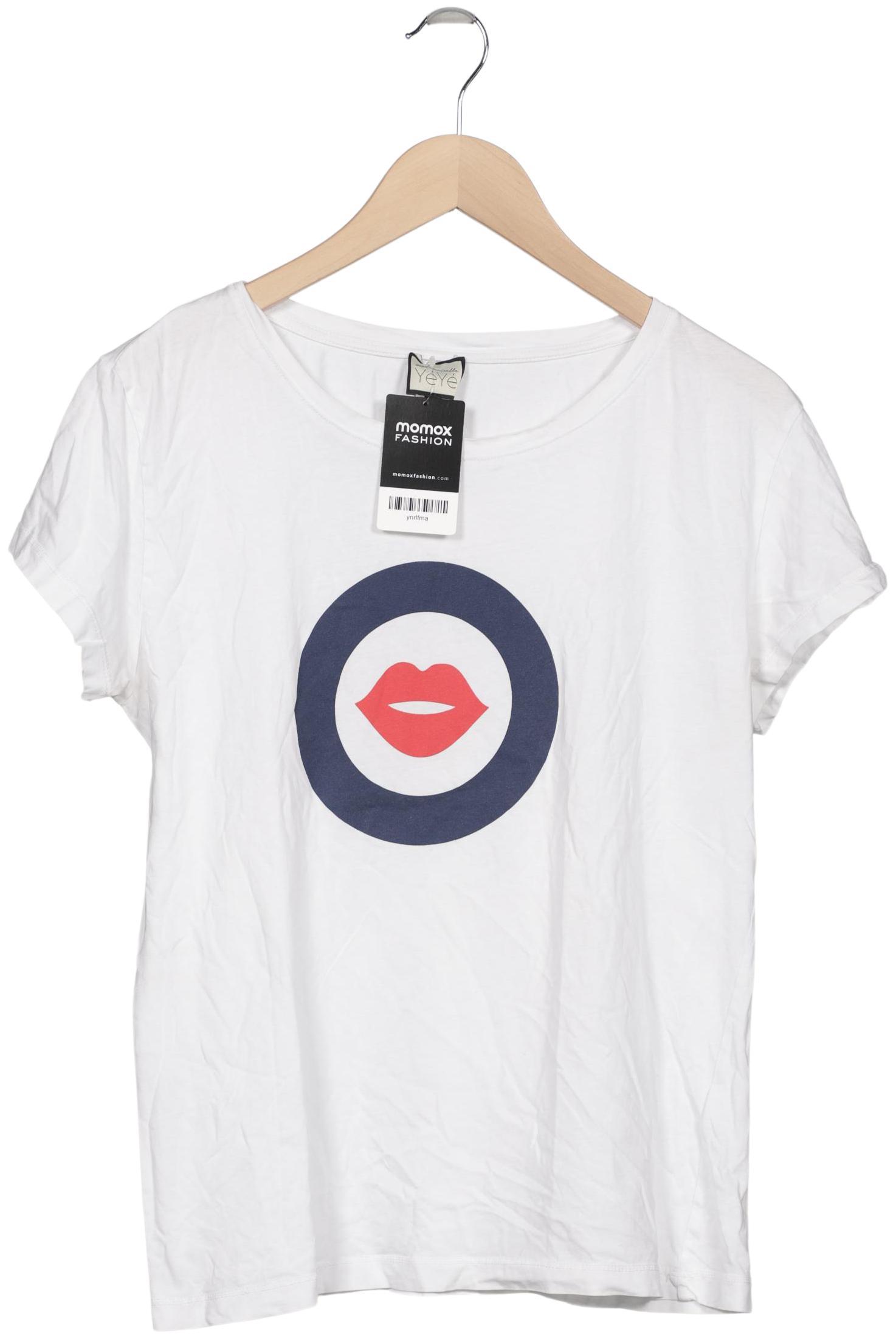 

Mademoiselle YeYe Damen T-Shirt, weiß, Gr. 46