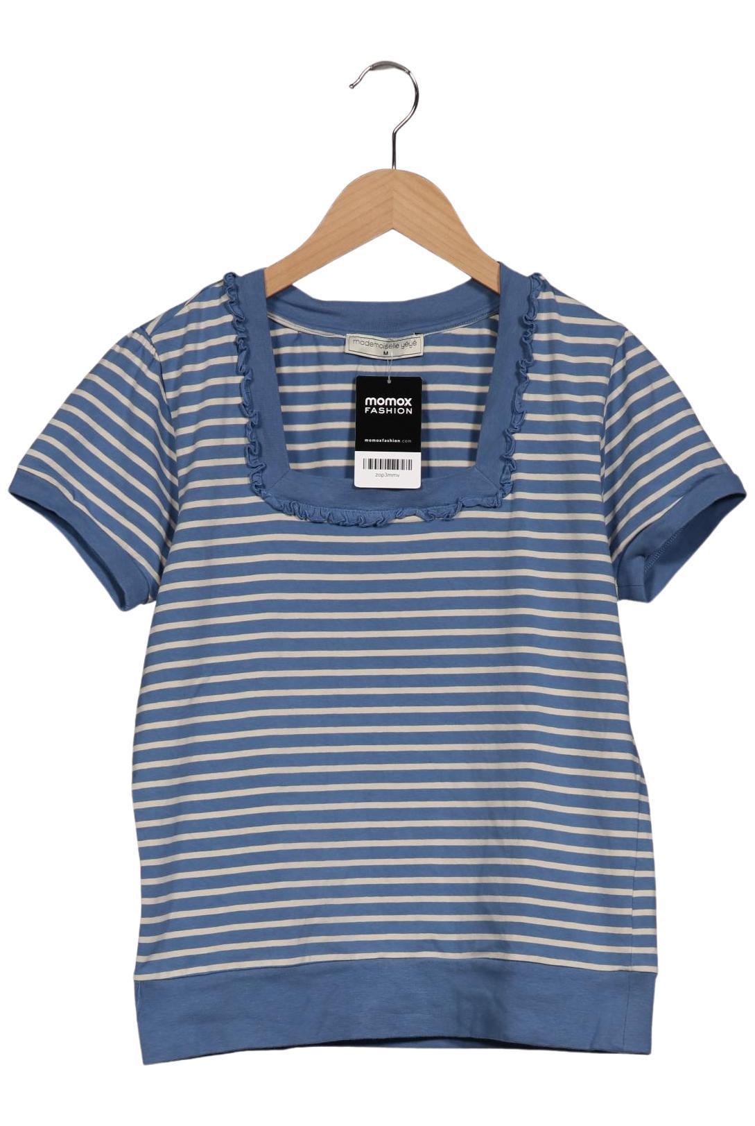 

Mademoiselle YeYe Damen T-Shirt, blau, Gr. 38