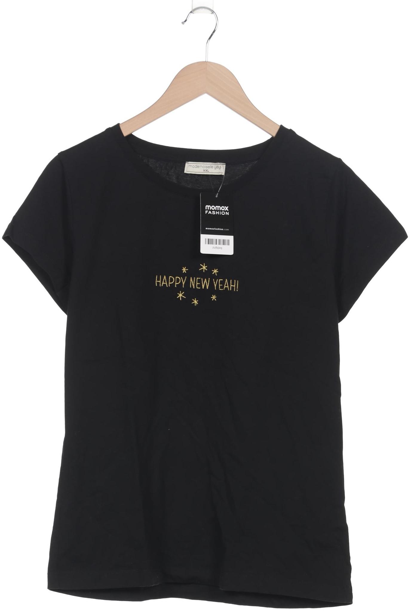 

Mademoiselle YeYe Damen T-Shirt, schwarz, Gr. 46