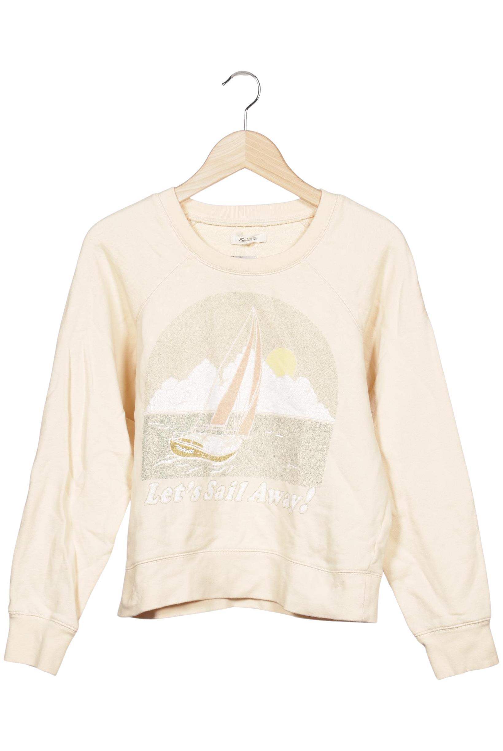 

Madewell Damen Sweatshirt, cremeweiß, Gr. 38