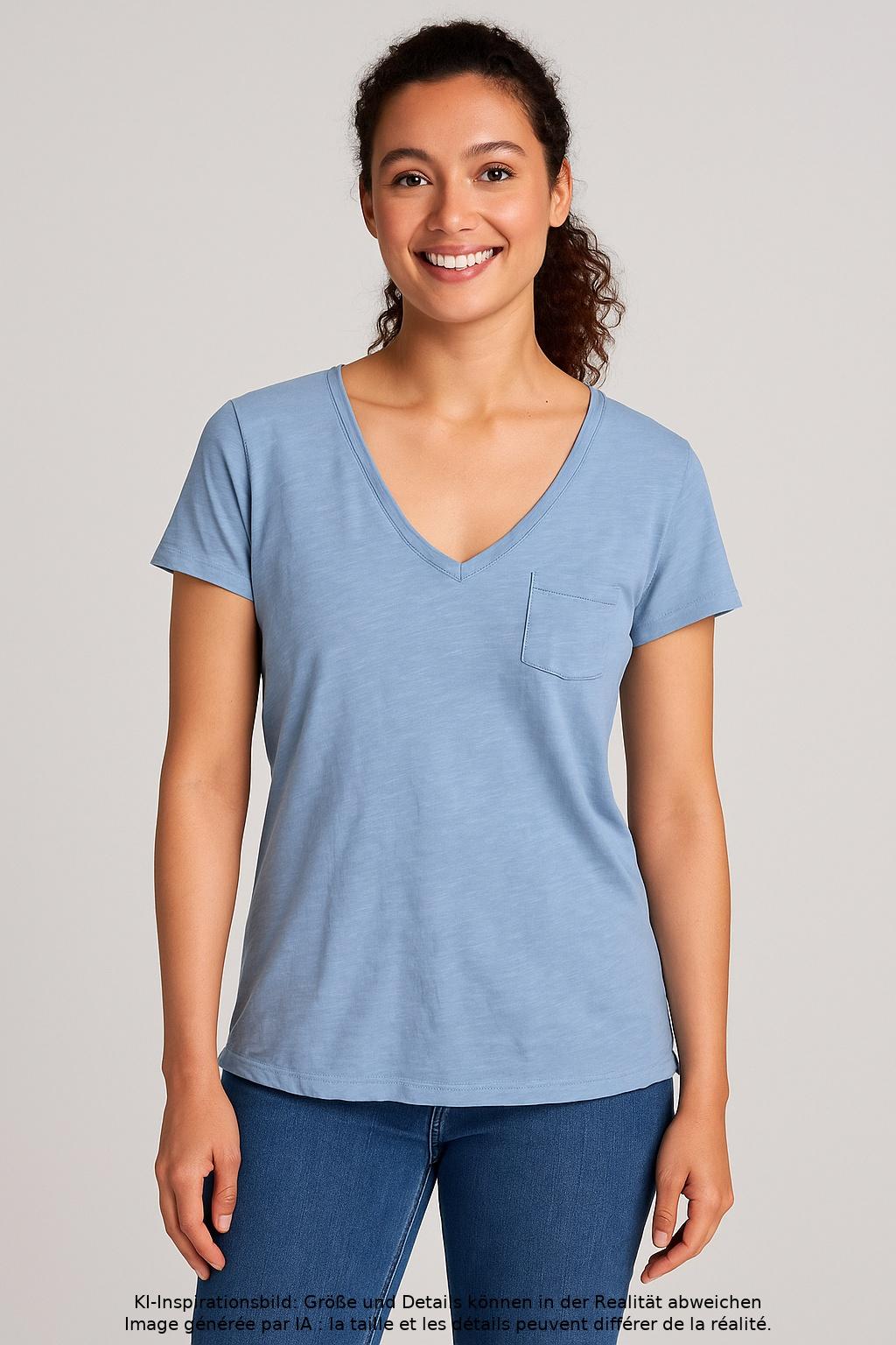 

Madewell Damen T-Shirt, hellblau, Gr. 36
