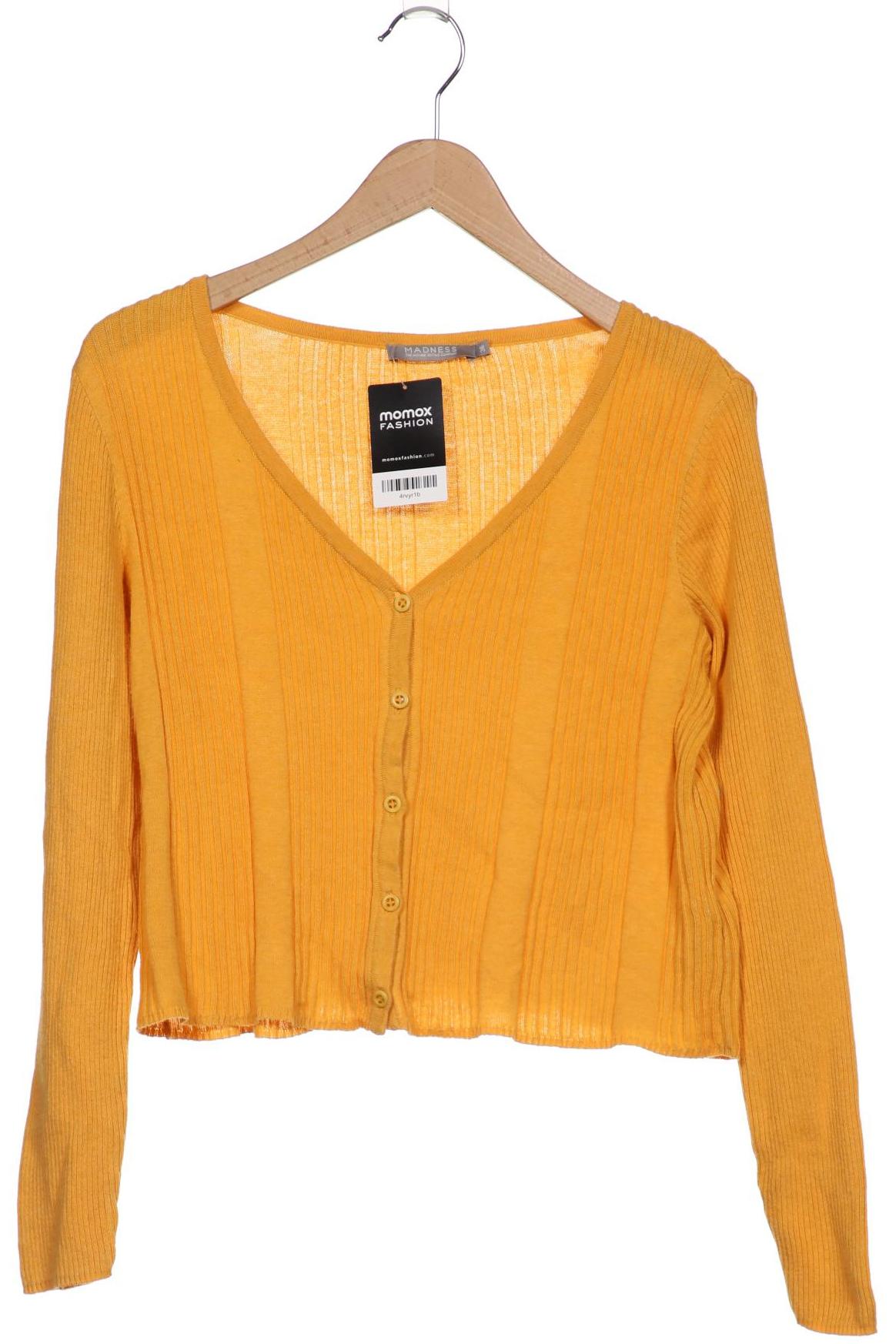 

madness Damen Strickjacke, gelb, Gr. 36