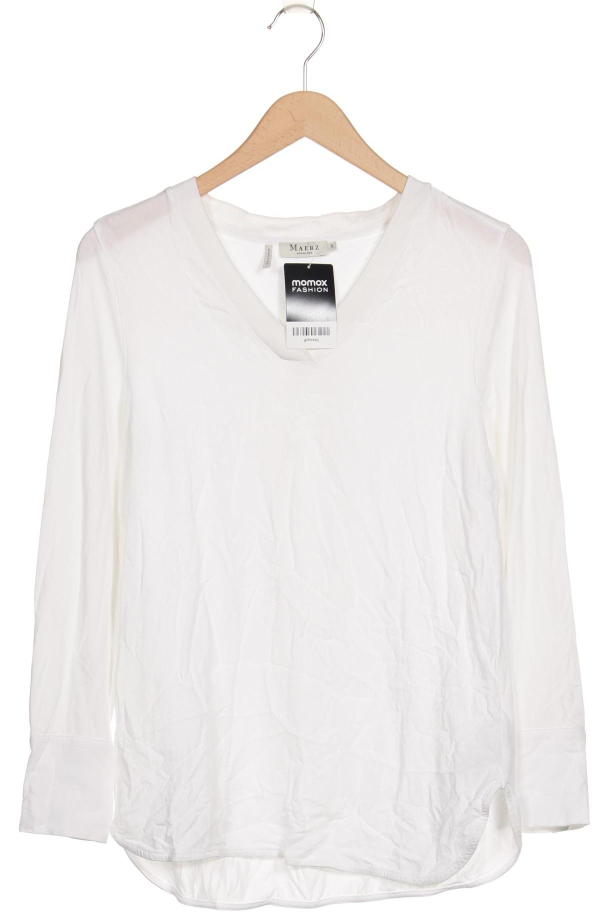 

Maerz Damen Langarmshirt, weiß, Gr. 38