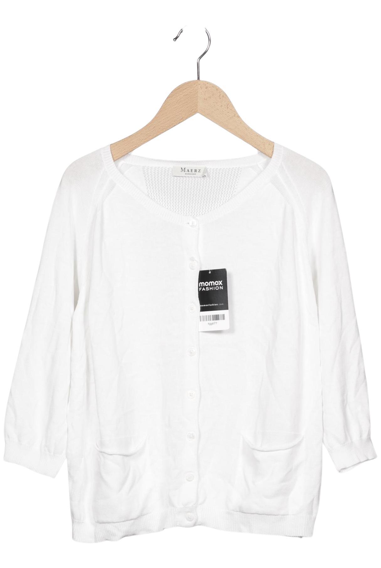 

Maerz Damen Strickjacke, weiß, Gr. 38