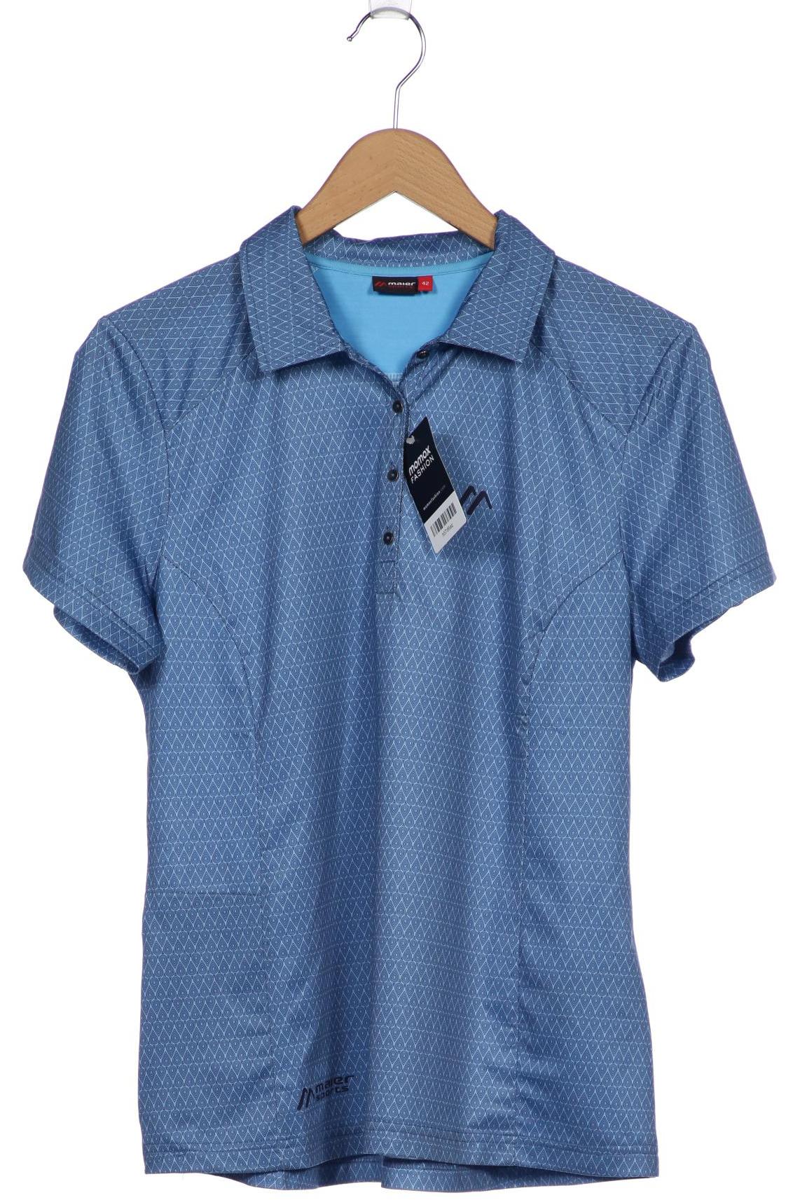 

Maier Sports Damen Poloshirt, blau, Gr. 42