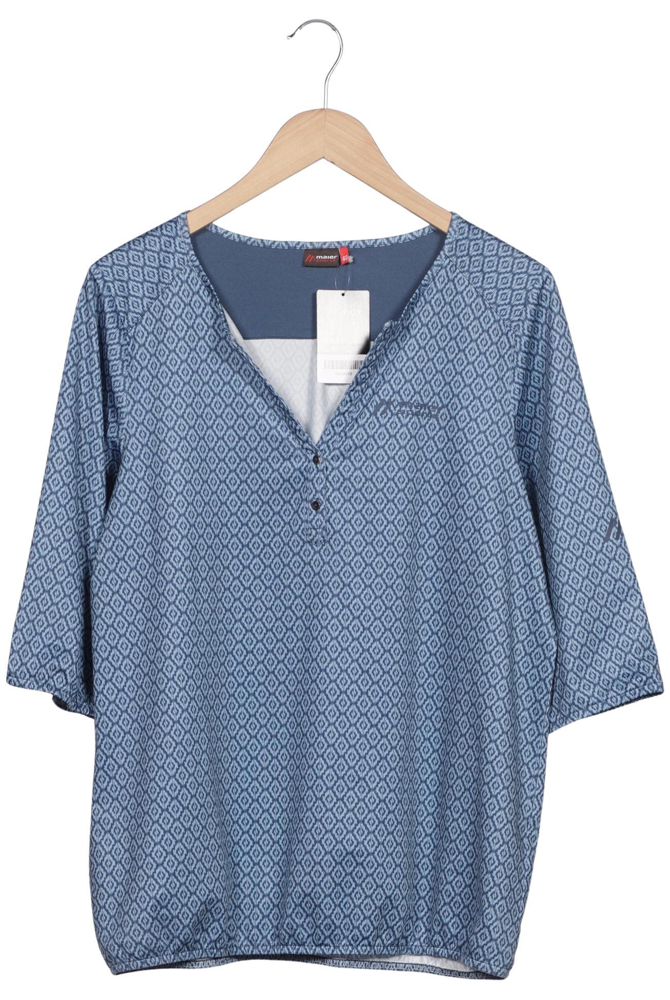

Maier Sports Damen Langarmshirt, blau, Gr. 40