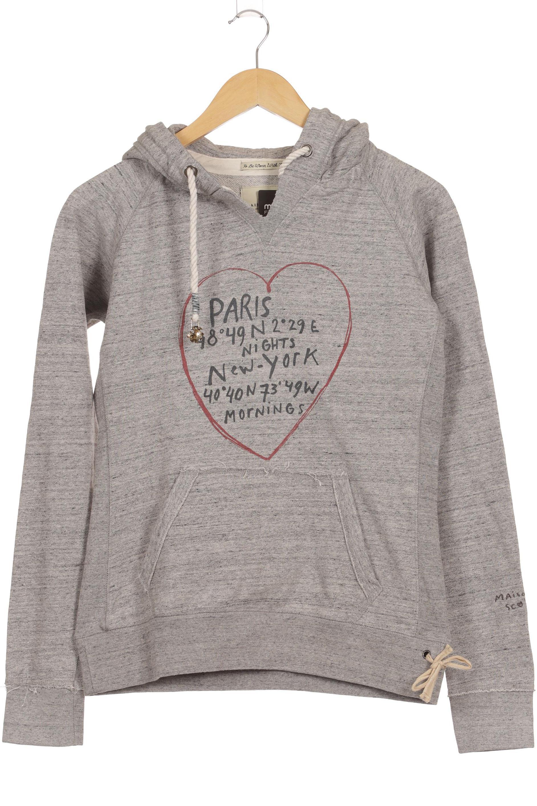 

Maison Scotch Damen Kapuzenpullover, grau, Gr.