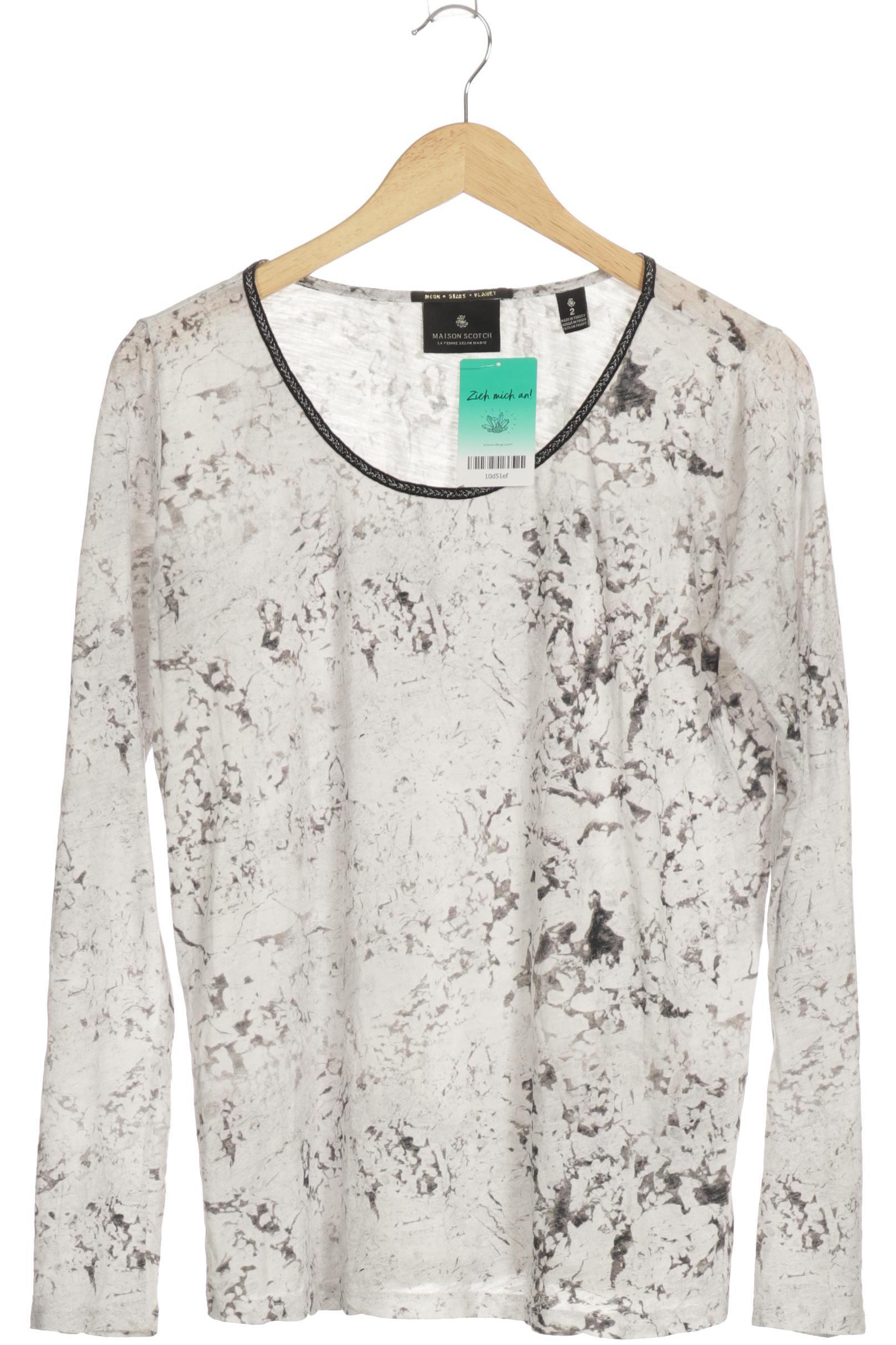 

Maison Scotch Damen Langarmshirt, grau, Gr.