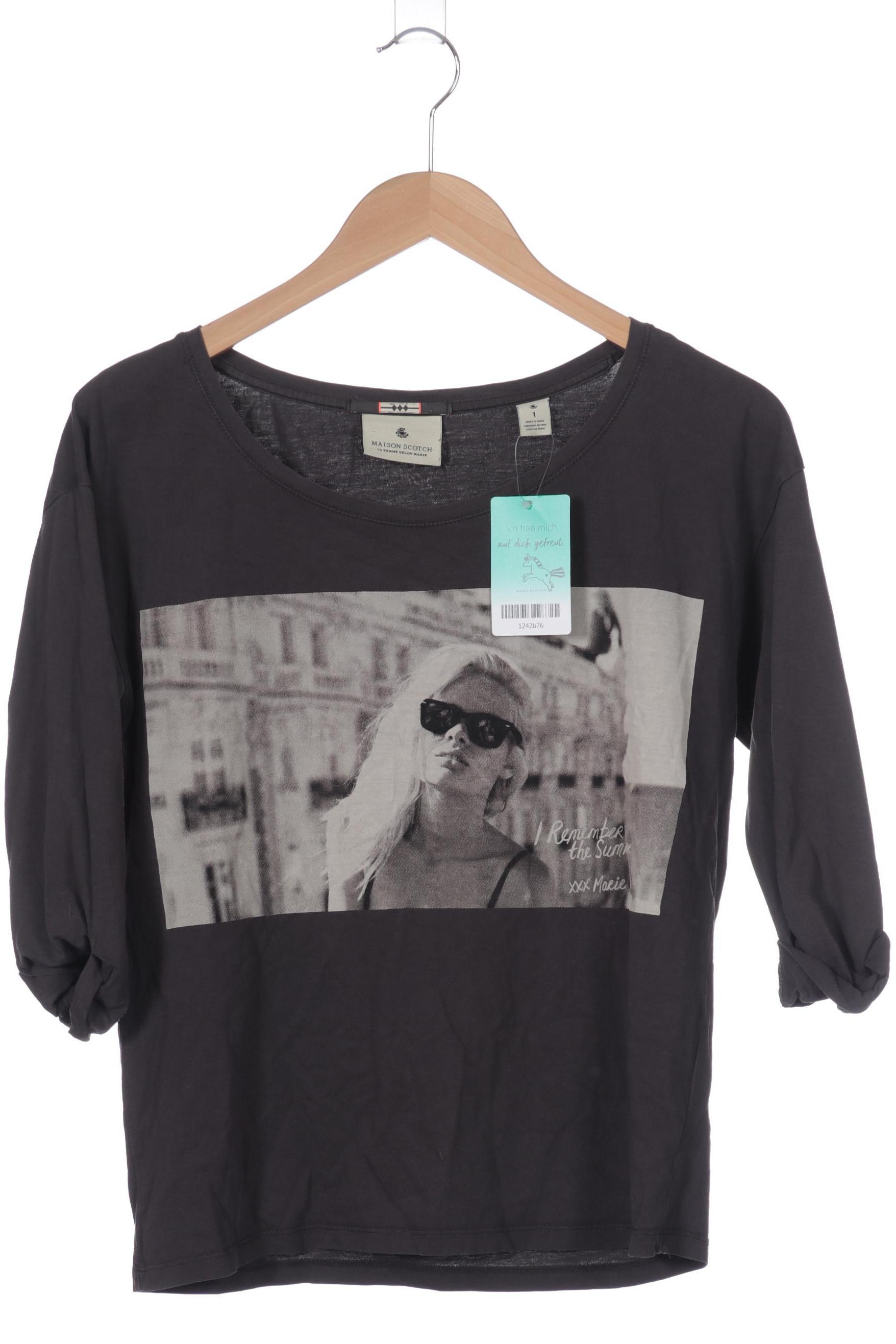

Maison Scotch Damen Langarmshirt, grau, Gr.
