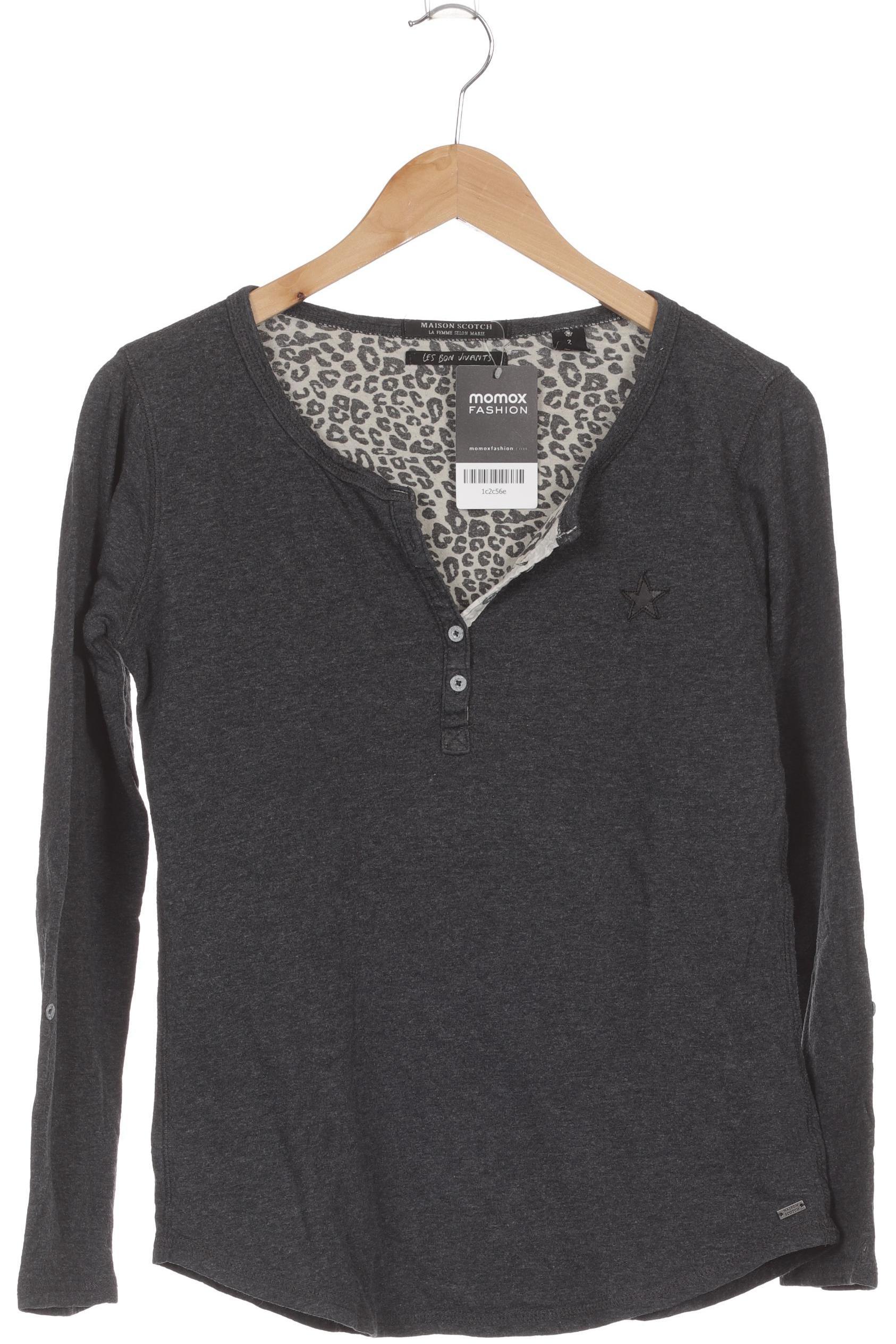

Maison Scotch Damen Langarmshirt, grau, Gr.