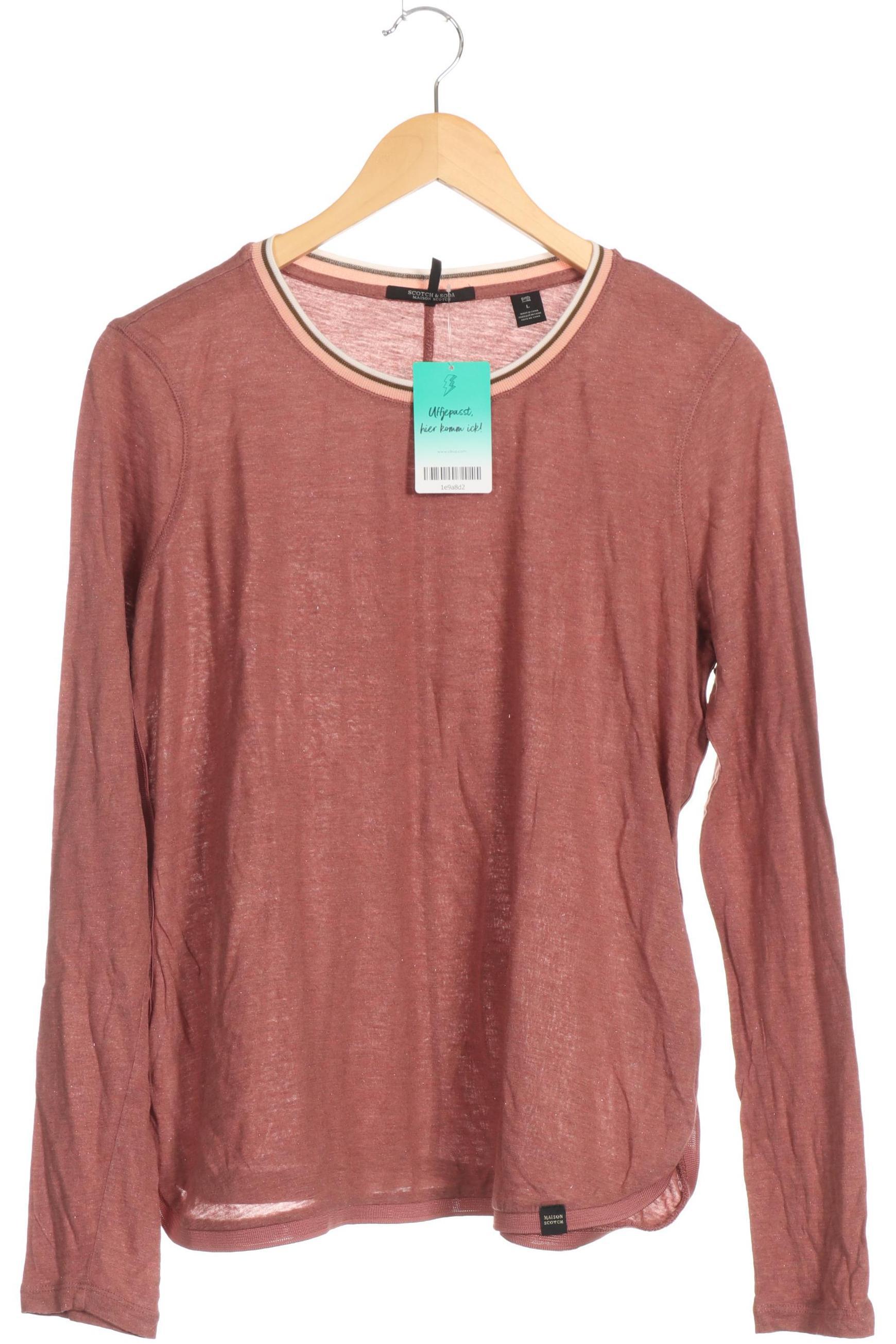 

Maison Scotch Damen Langarmshirt, pink, Gr.