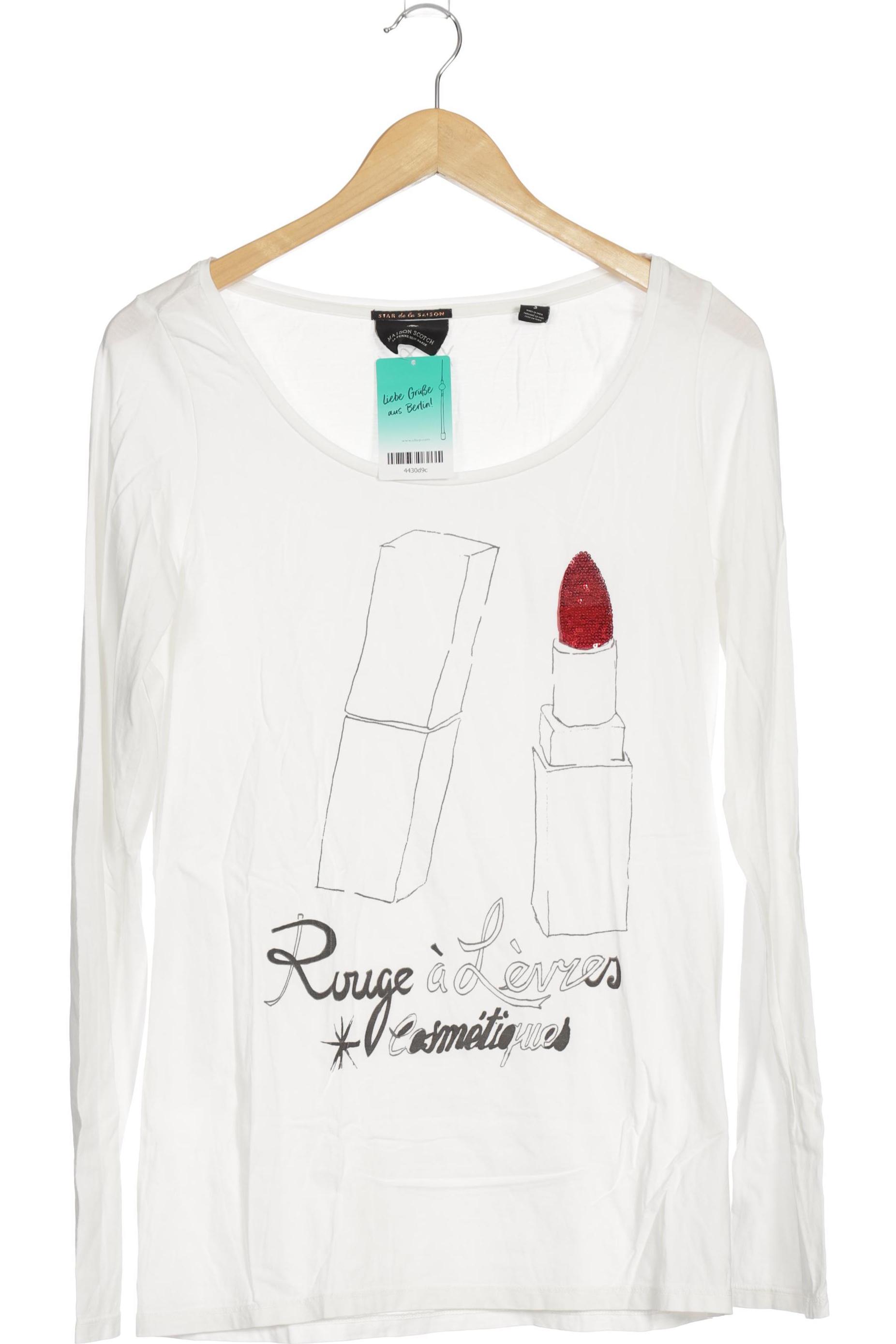 

Maison Scotch Damen Langarmshirt, weiß, Gr.