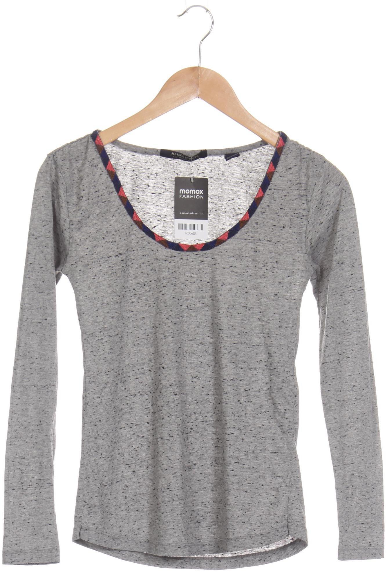 

Maison Scotch Damen Langarmshirt, grau, Gr.