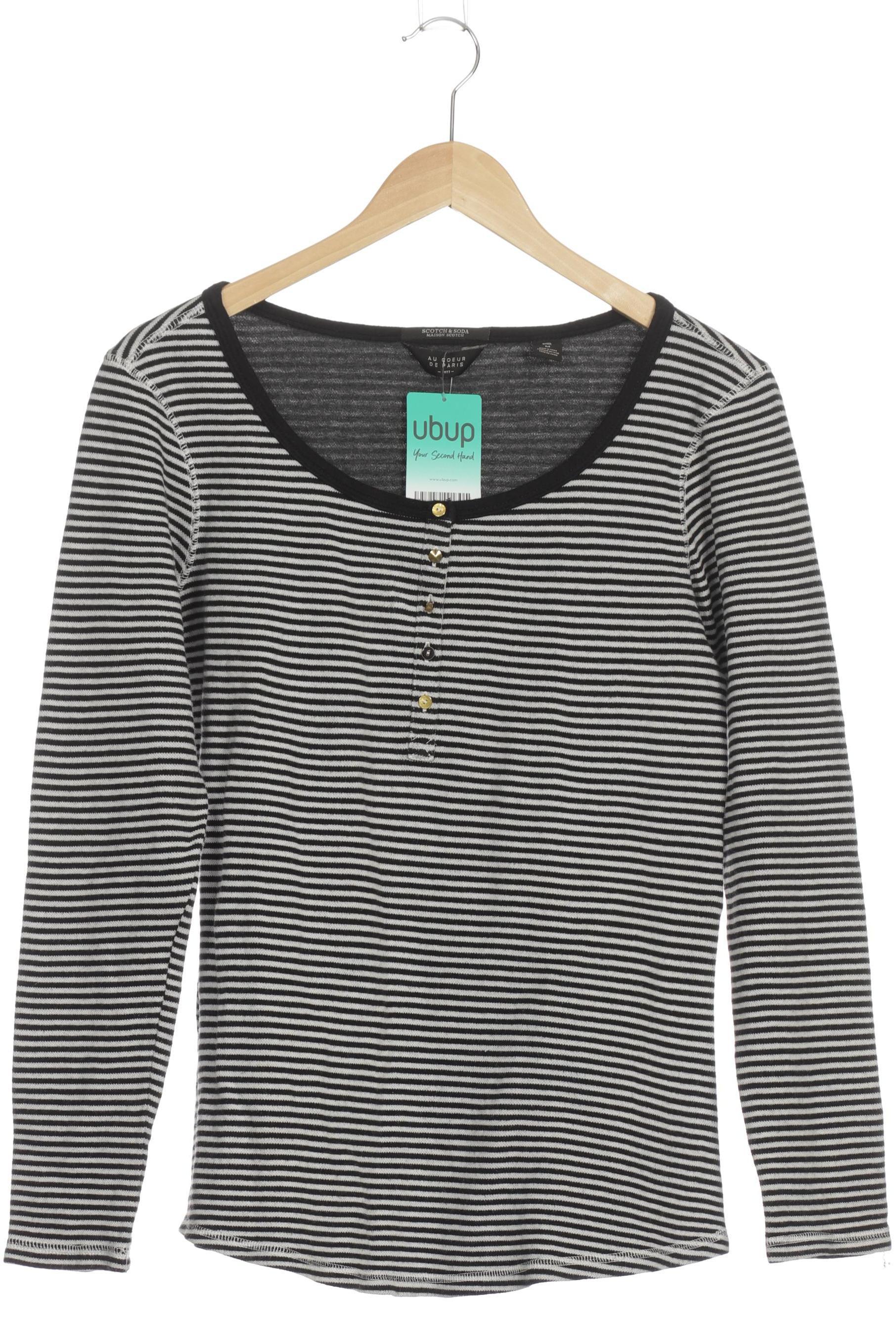 

Maison Scotch Damen Langarmshirt, schwarz, Gr.