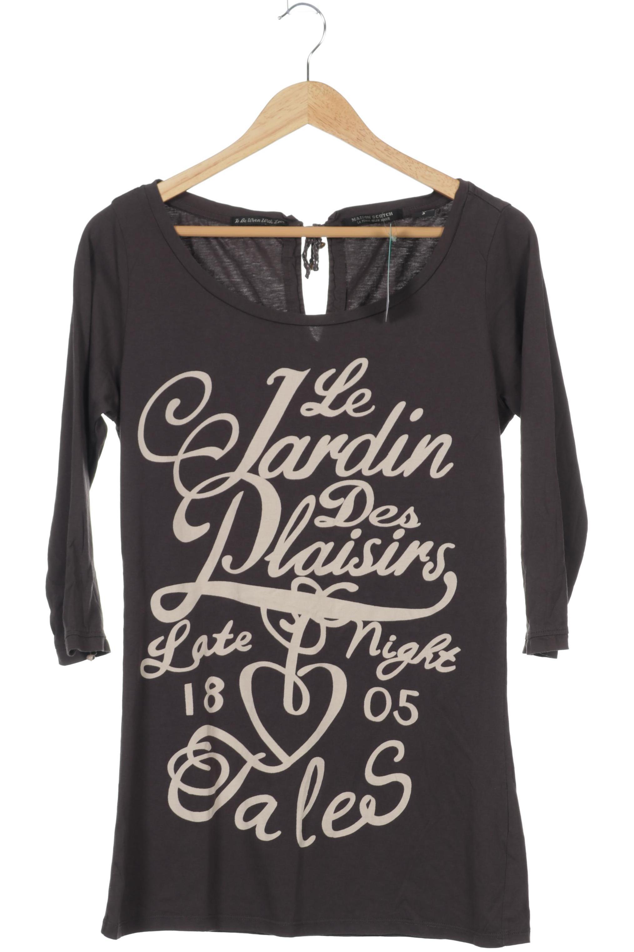 

Maison Scotch Damen Langarmshirt, grau, Gr.