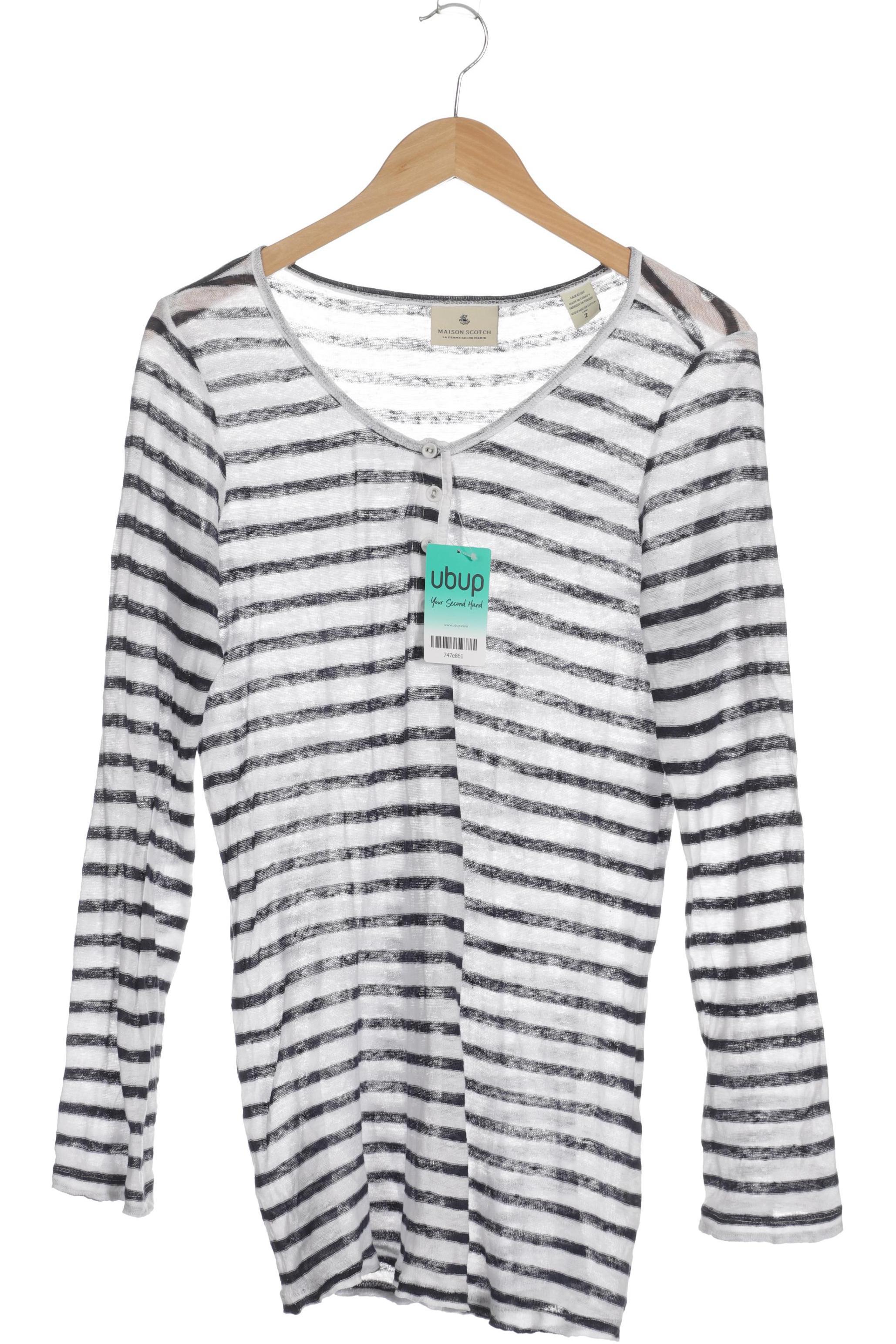 

Maison Scotch Damen Langarmshirt, weiß, Gr.