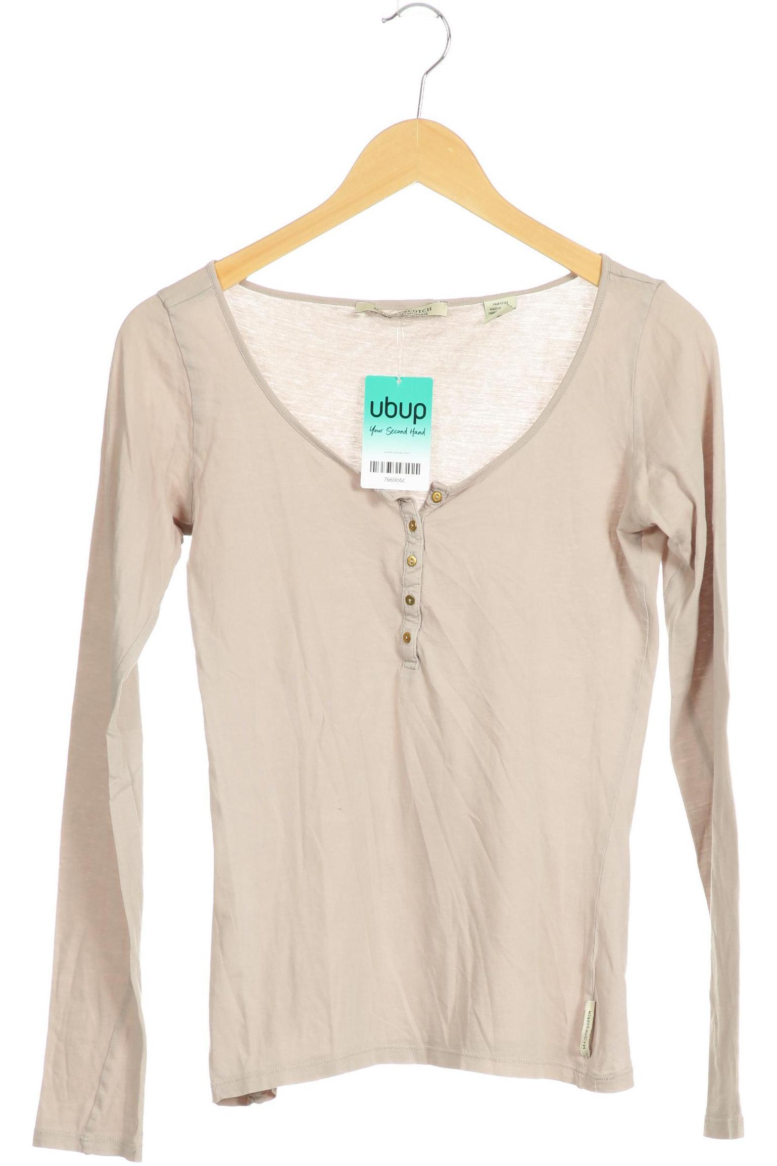 

Maison Scotch Damen Langarmshirt, beige, Gr.
