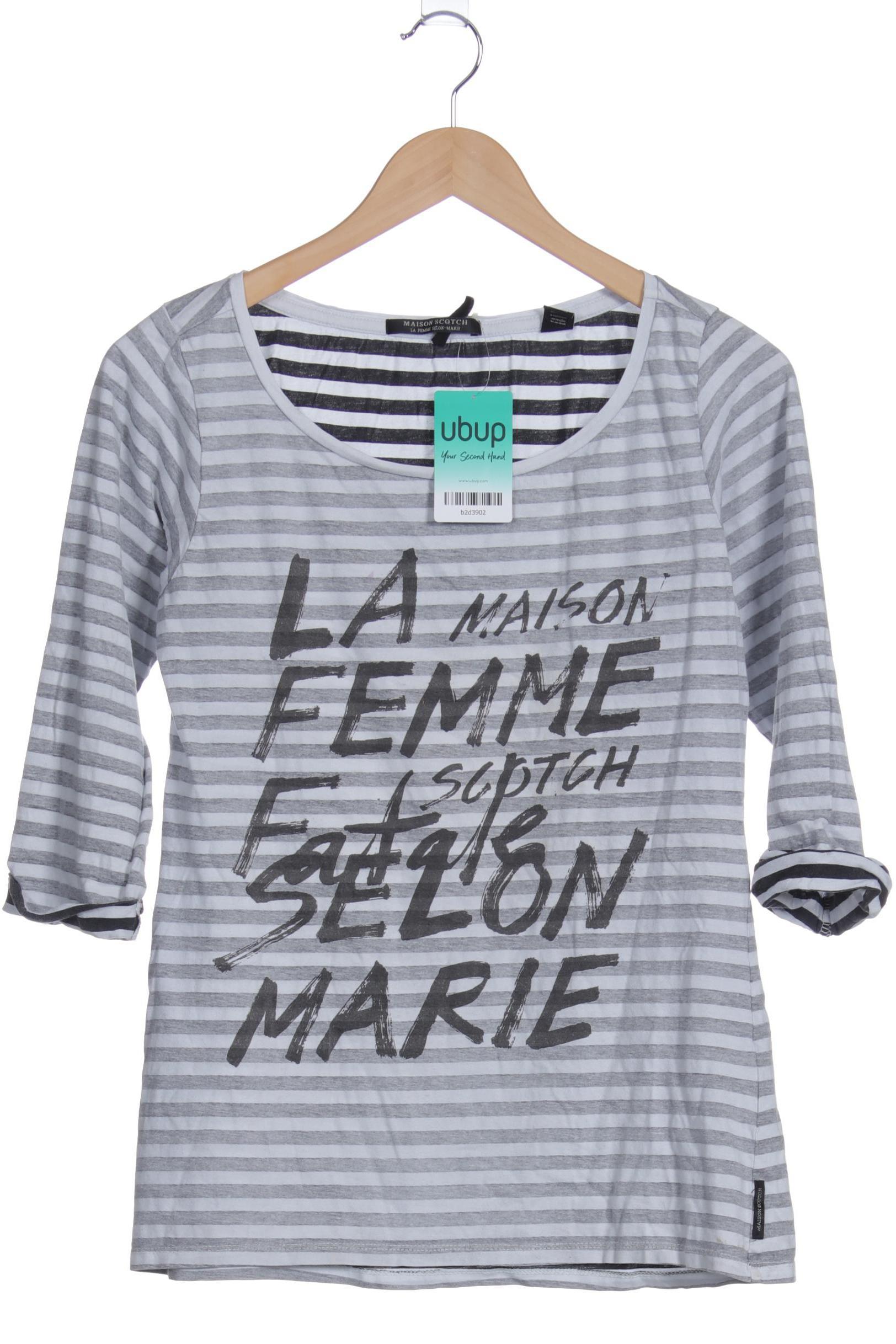 

Maison Scotch Damen Langarmshirt, grau, Gr.