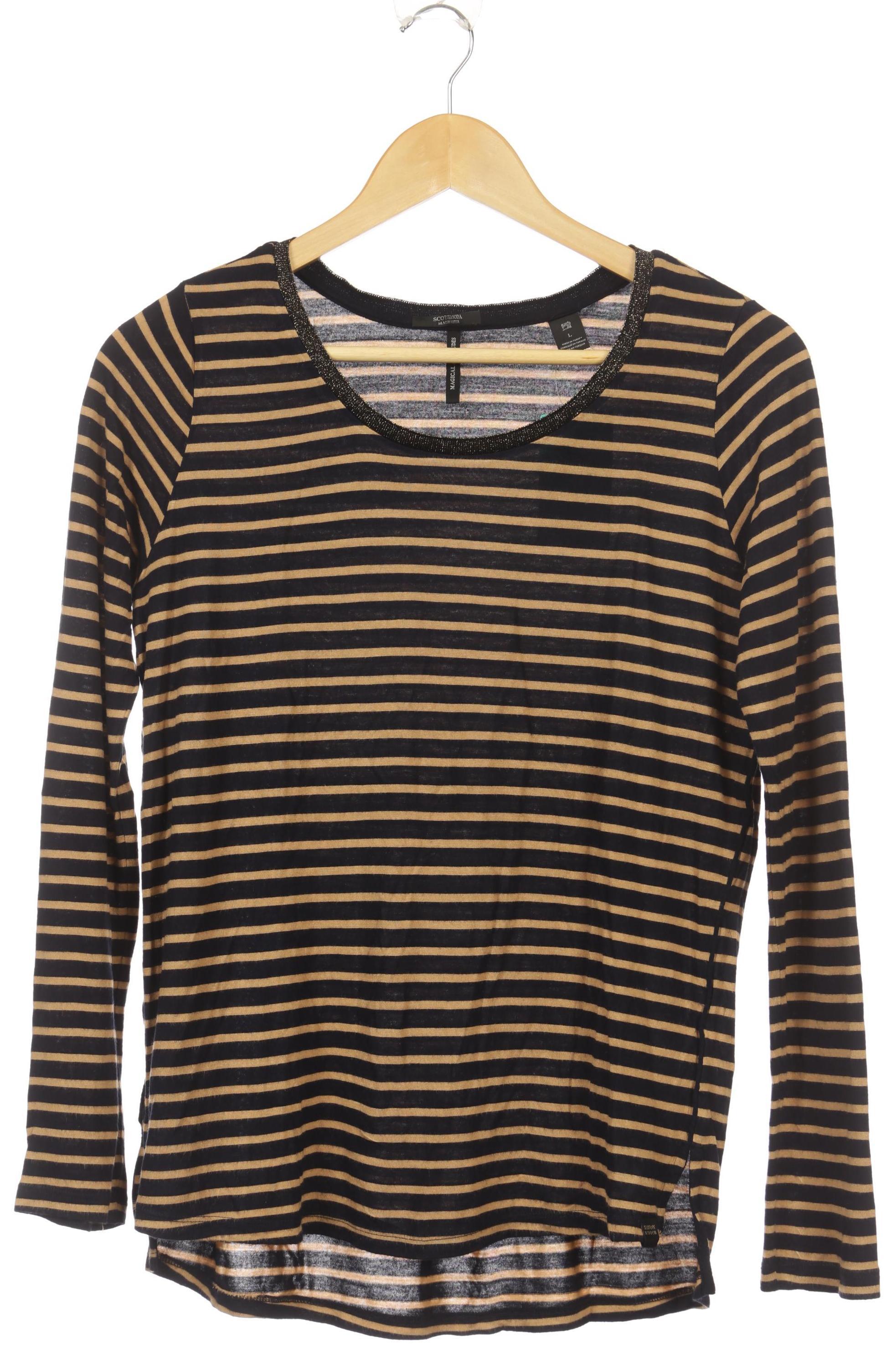 

Maison Scotch Damen Langarmshirt, schwarz, Gr.