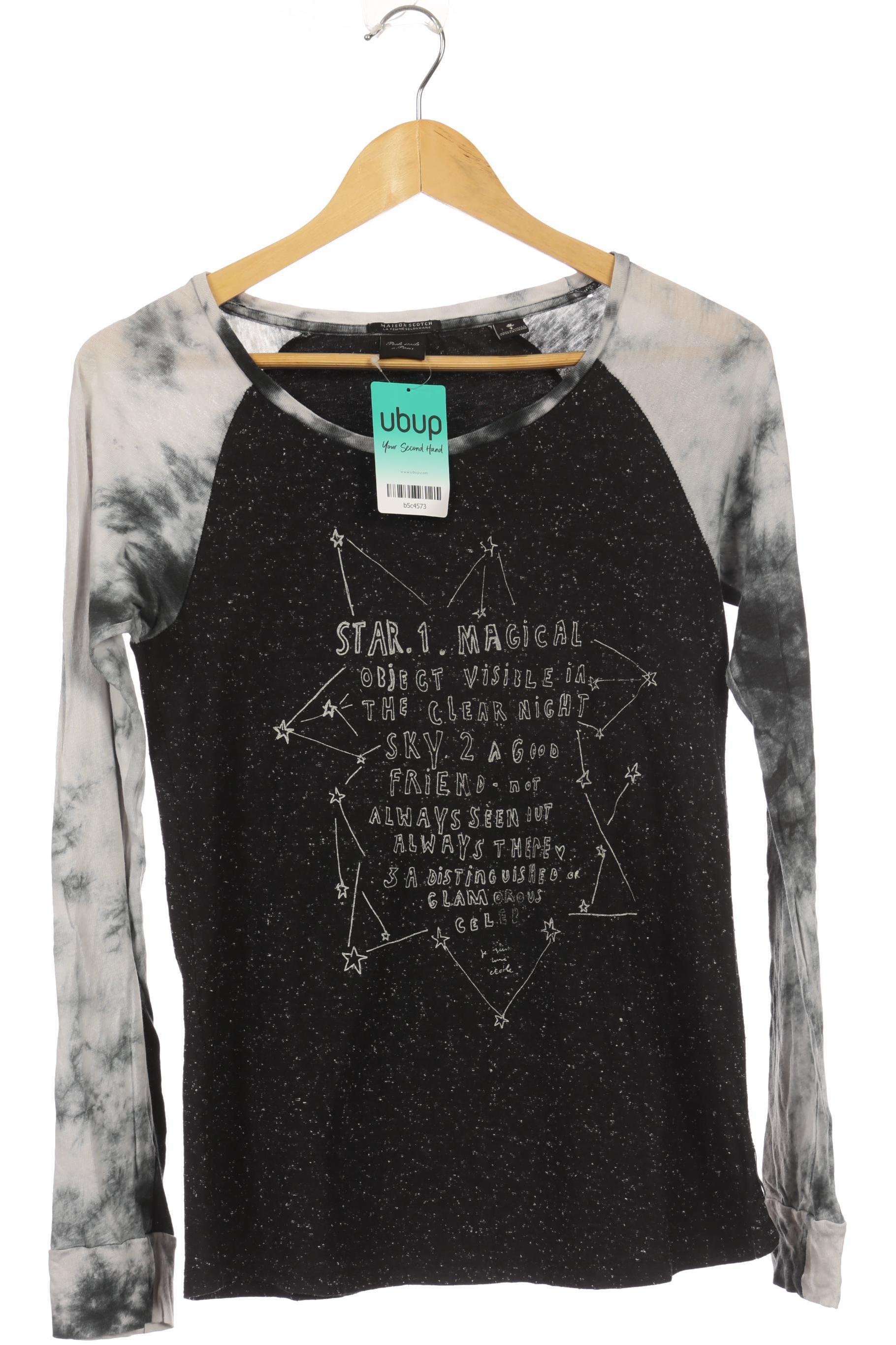 

Maison Scotch Damen Langarmshirt, schwarz, Gr.