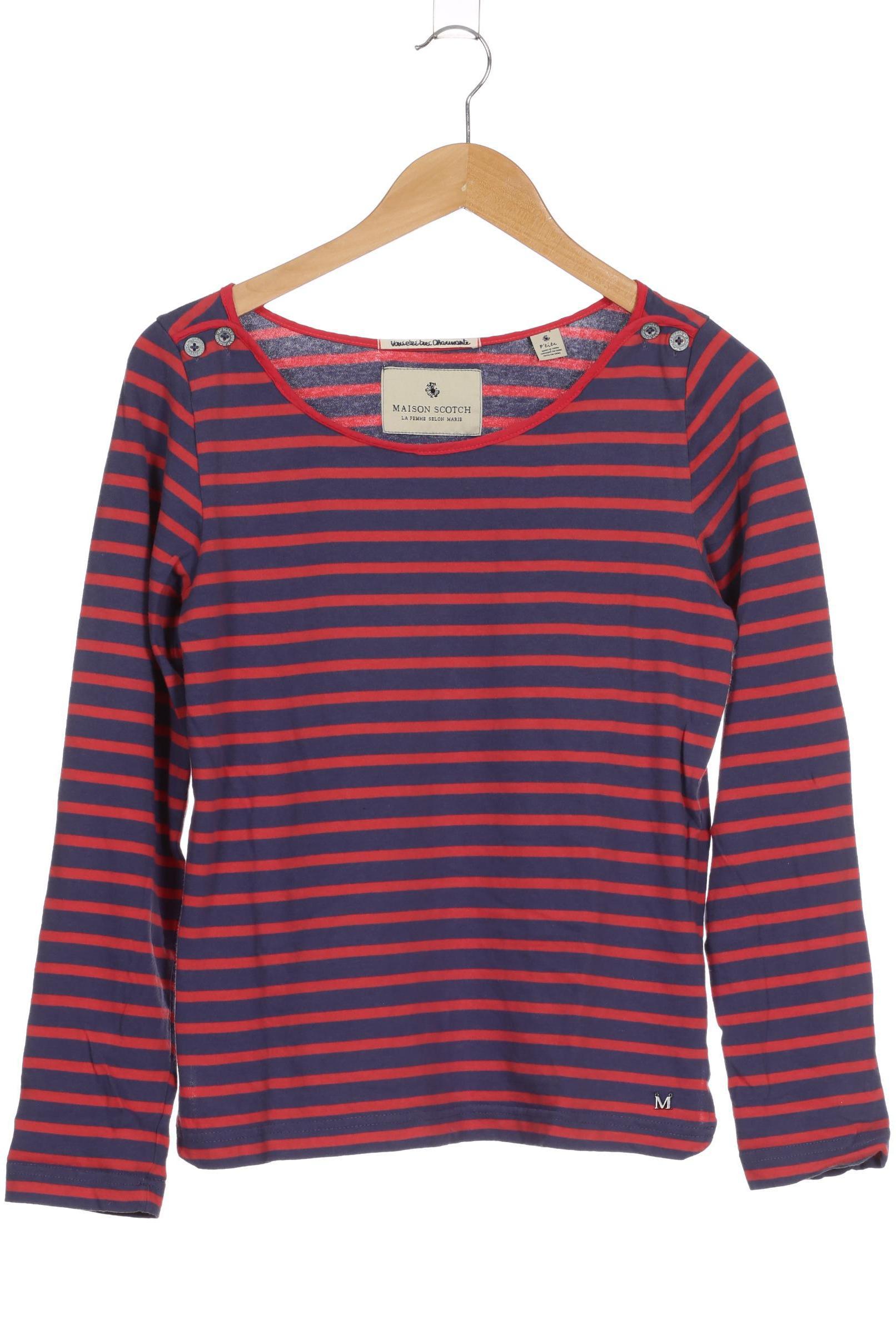 

Maison Scotch Damen Langarmshirt, blau, Gr.